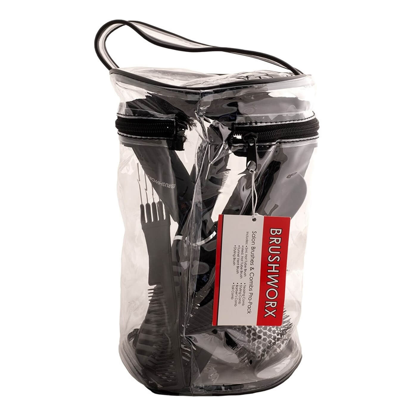 Brushworx Pro Hair Brush and Comb Pack 8pc