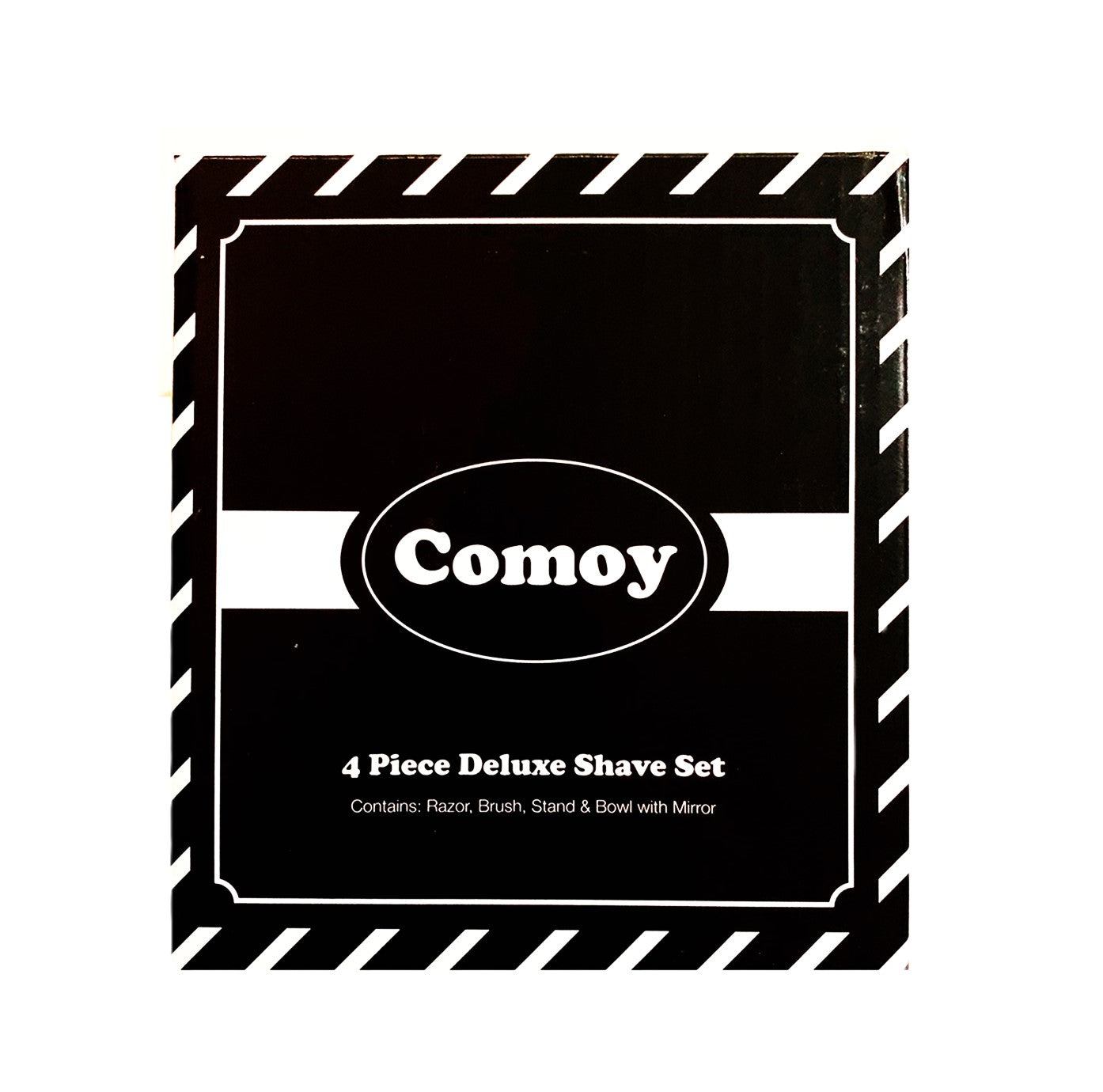 Comoy Mac3 Pewter/Chrome Shave Set/Bowl