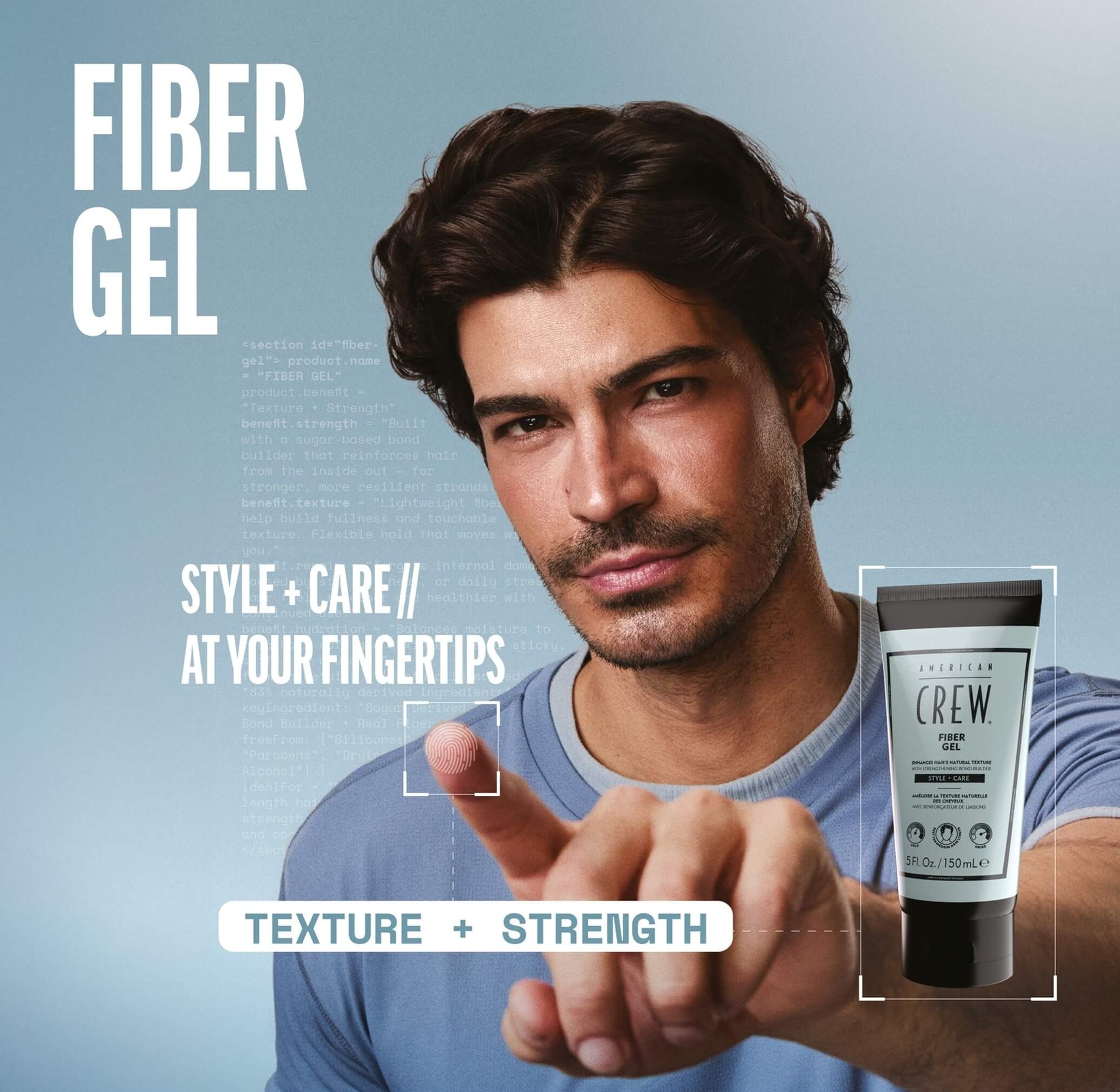 American Crew Style + Care Fiber Gel 150ml