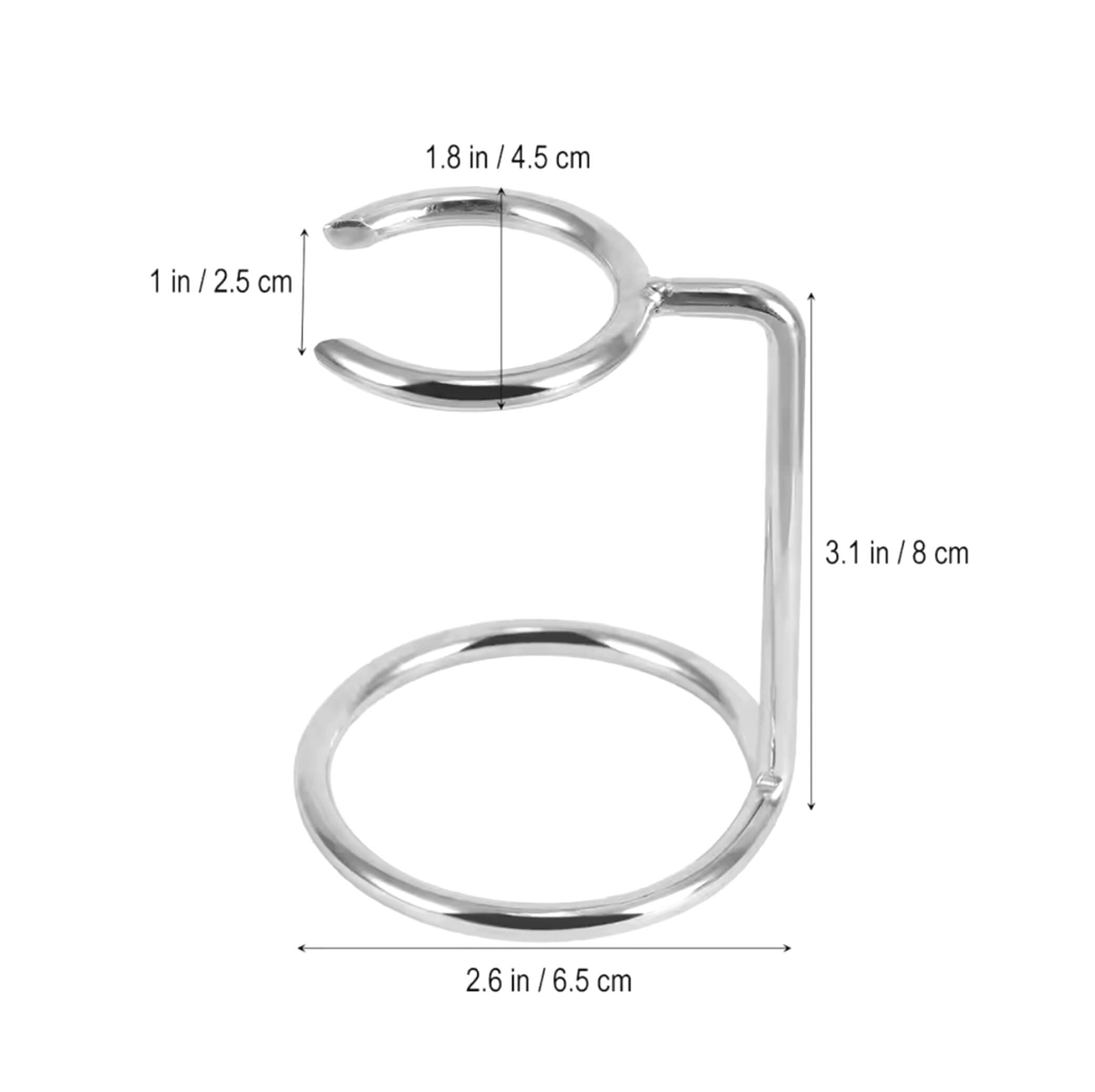 Chrome Shave Brush Stand Dimensions