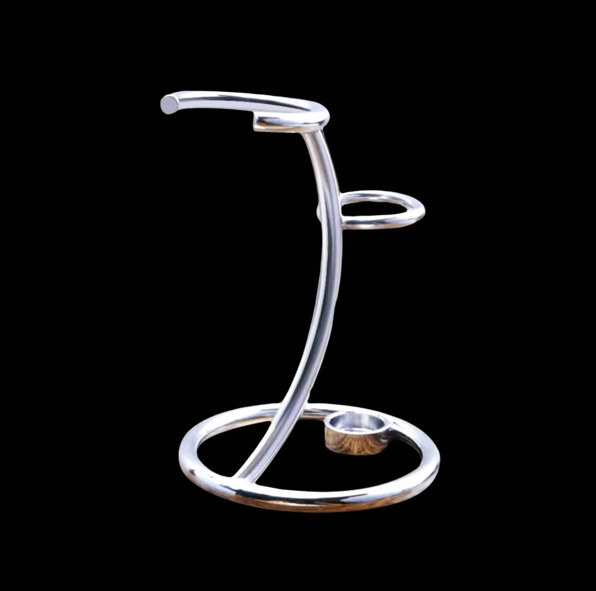 Stainless Steel Chrome Stand for Razor and Brush
