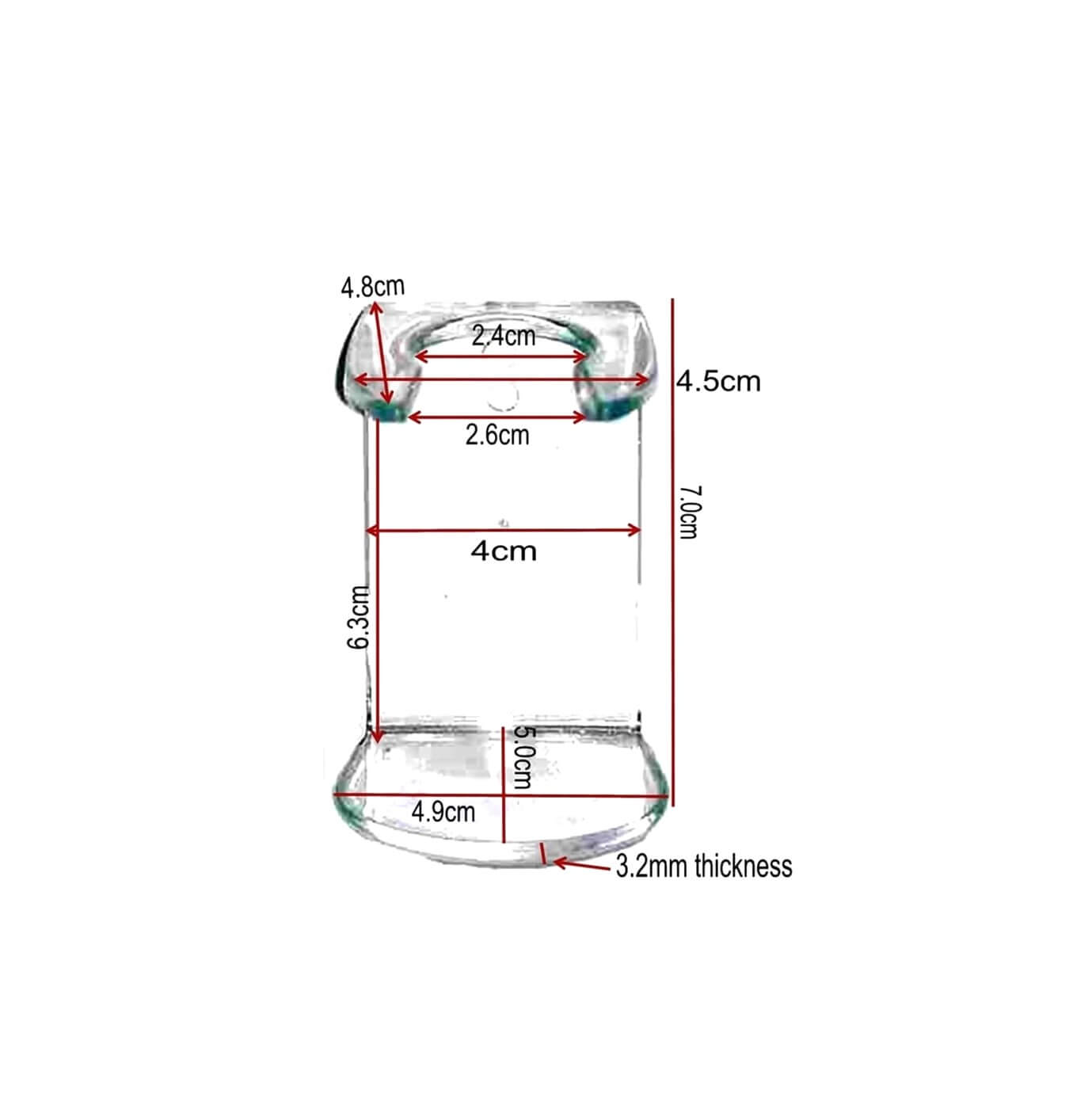 Versatile Clear Acrylic Shave Brush Stand