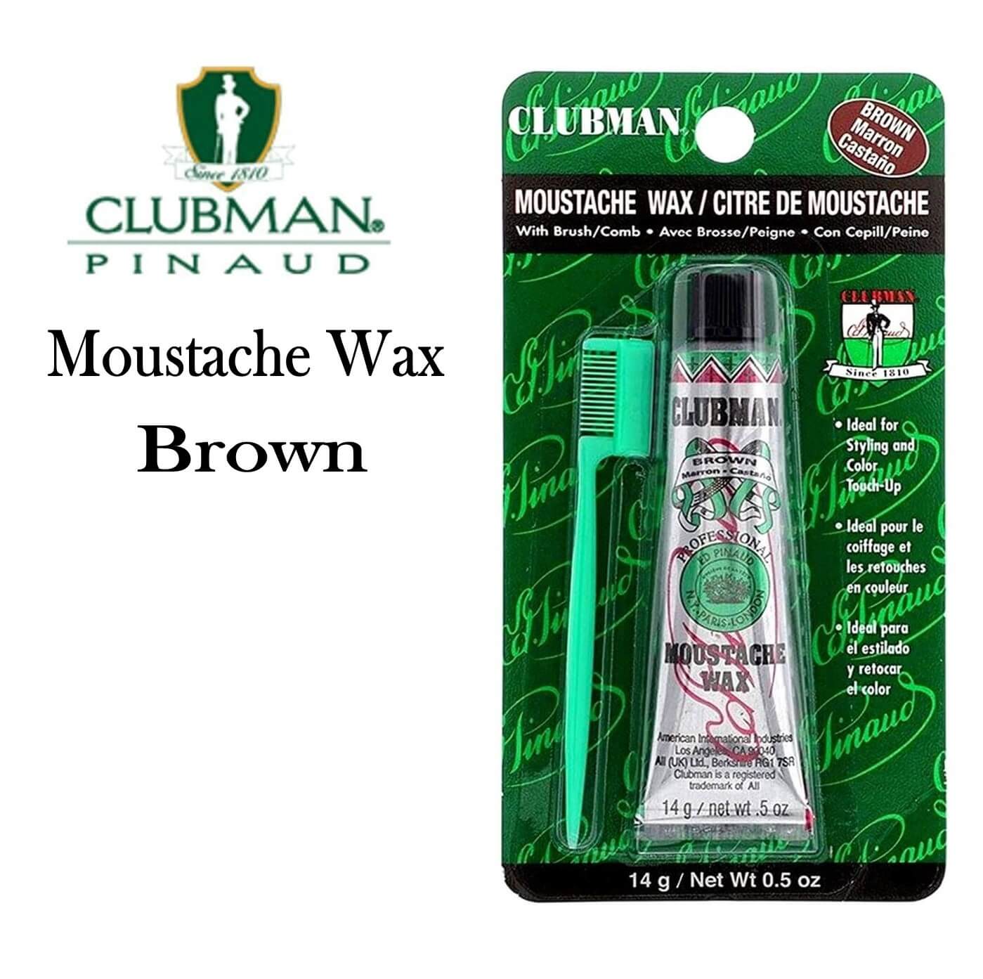 Clubman Brown Moustache Wax