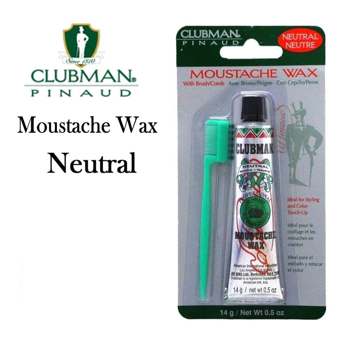 Clubman Neutral Moustache Wax