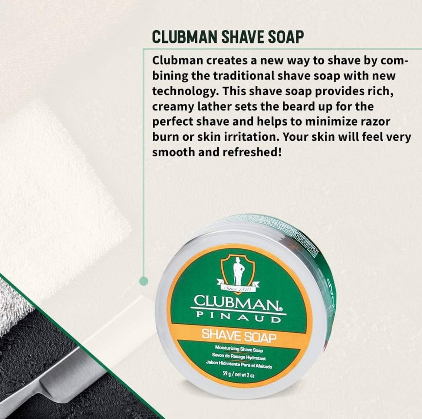 Clubman Pinaud Shave Soap 
