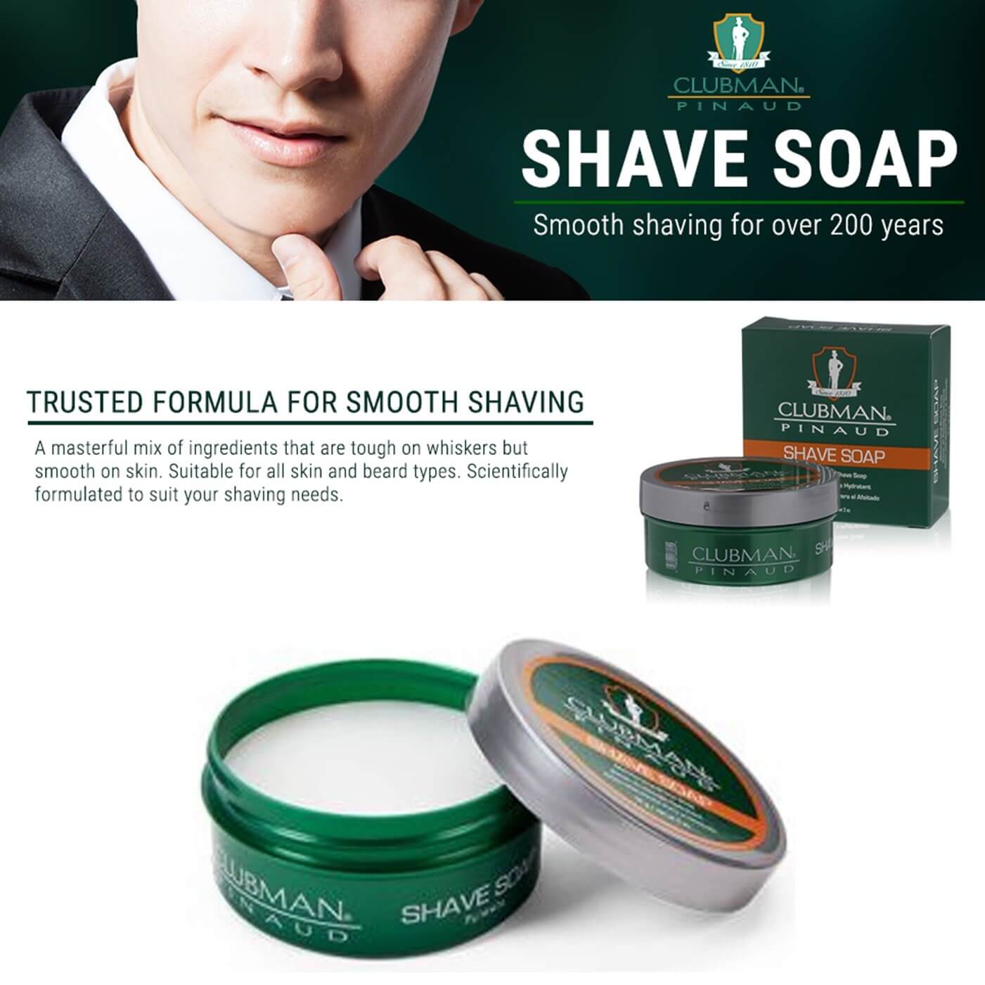 Clubman Pinaud Shave Soap 