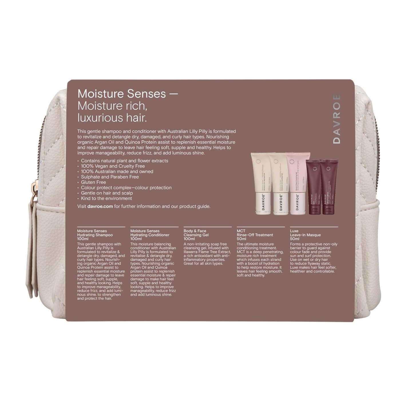 Davroe Moisture Senses Travel Pack
