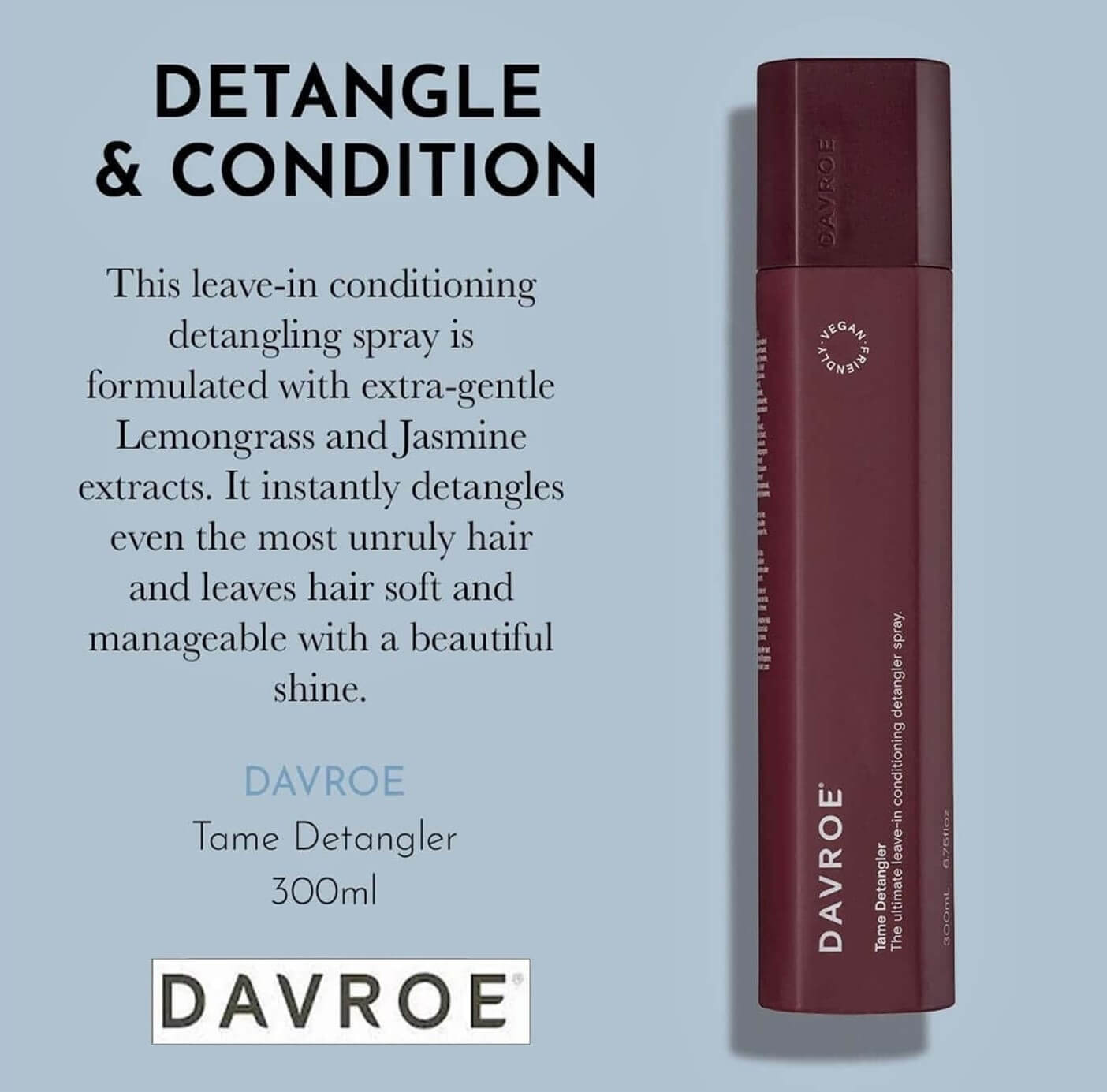 Davroe Hair Tame Detangler Spray