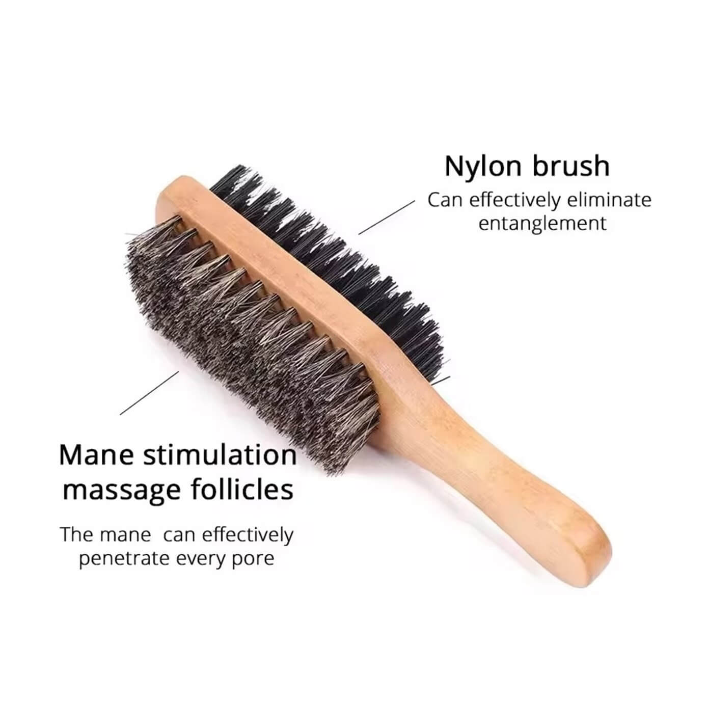 Mens Double-Sided Beard Brush 