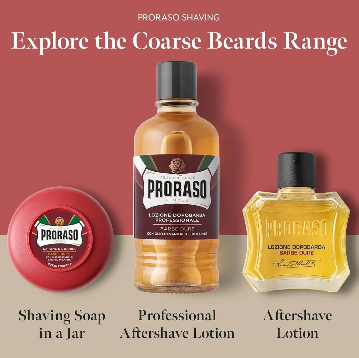 PRORASO Sandalwood and Shea Aftershave Lotion