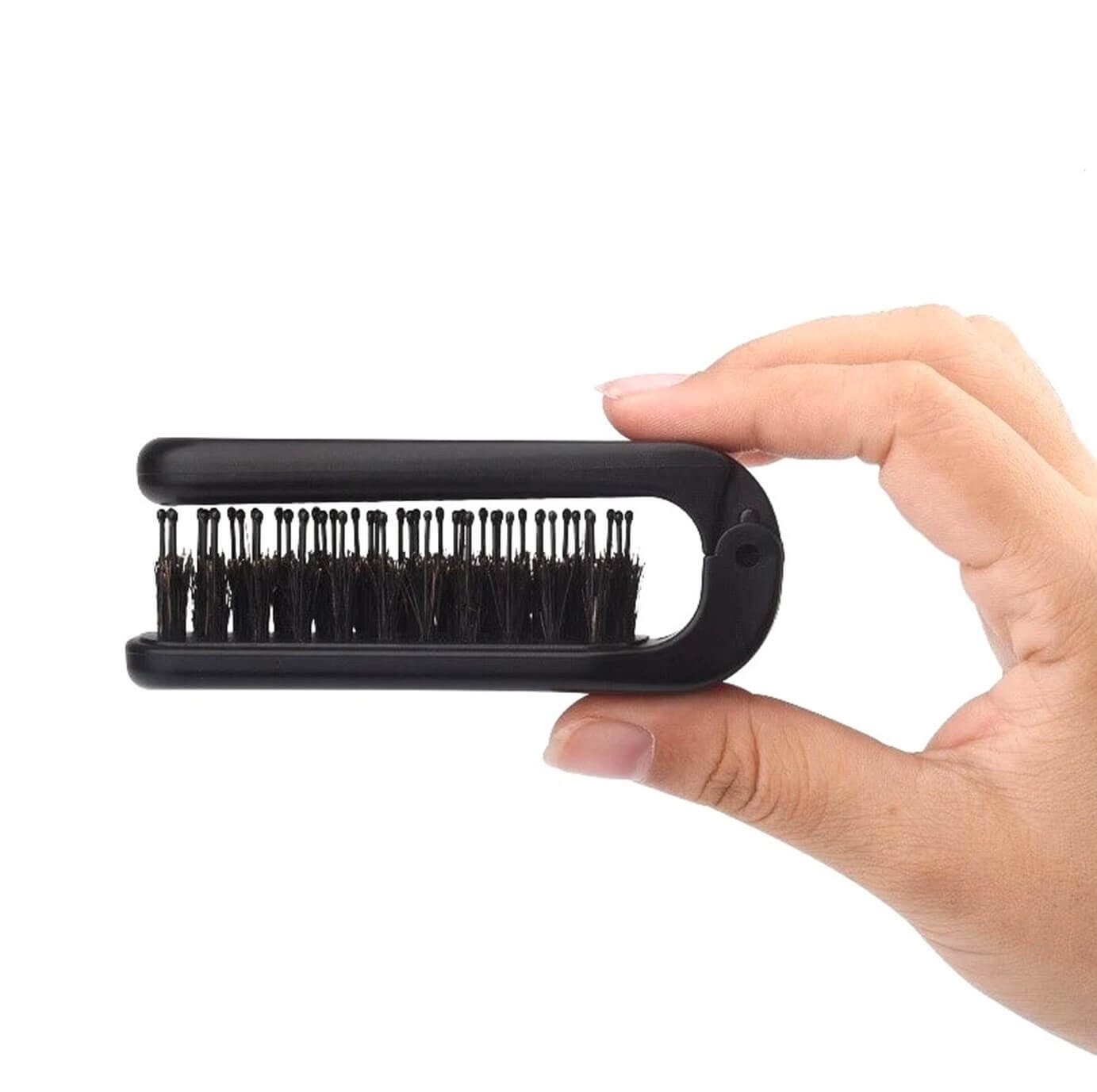 Mens Boar Hair Folding Beard Brush