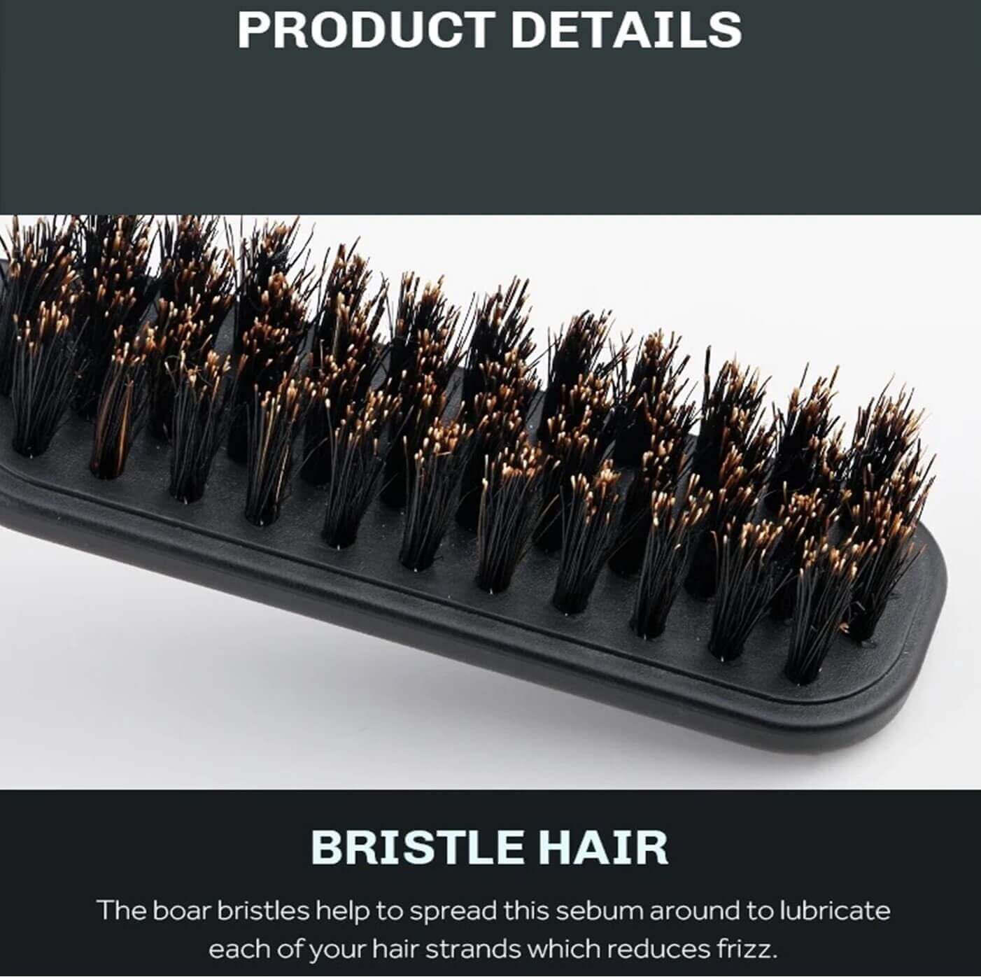 Mens Boar Hair Folding Beard Brush