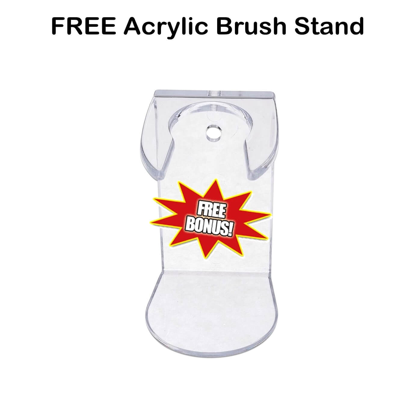 Clear Acrylic Brush Stand