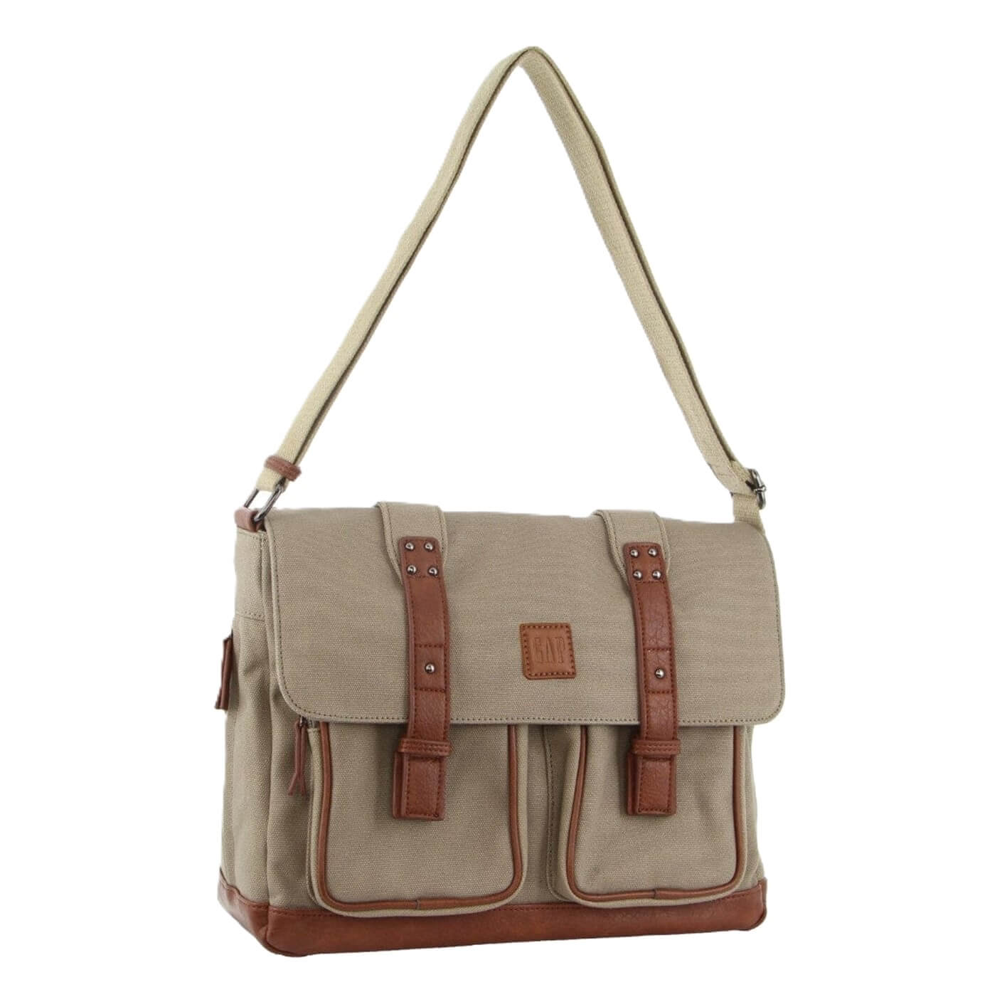 GAP Canvas Satchel Shoulder Bag in Khaki