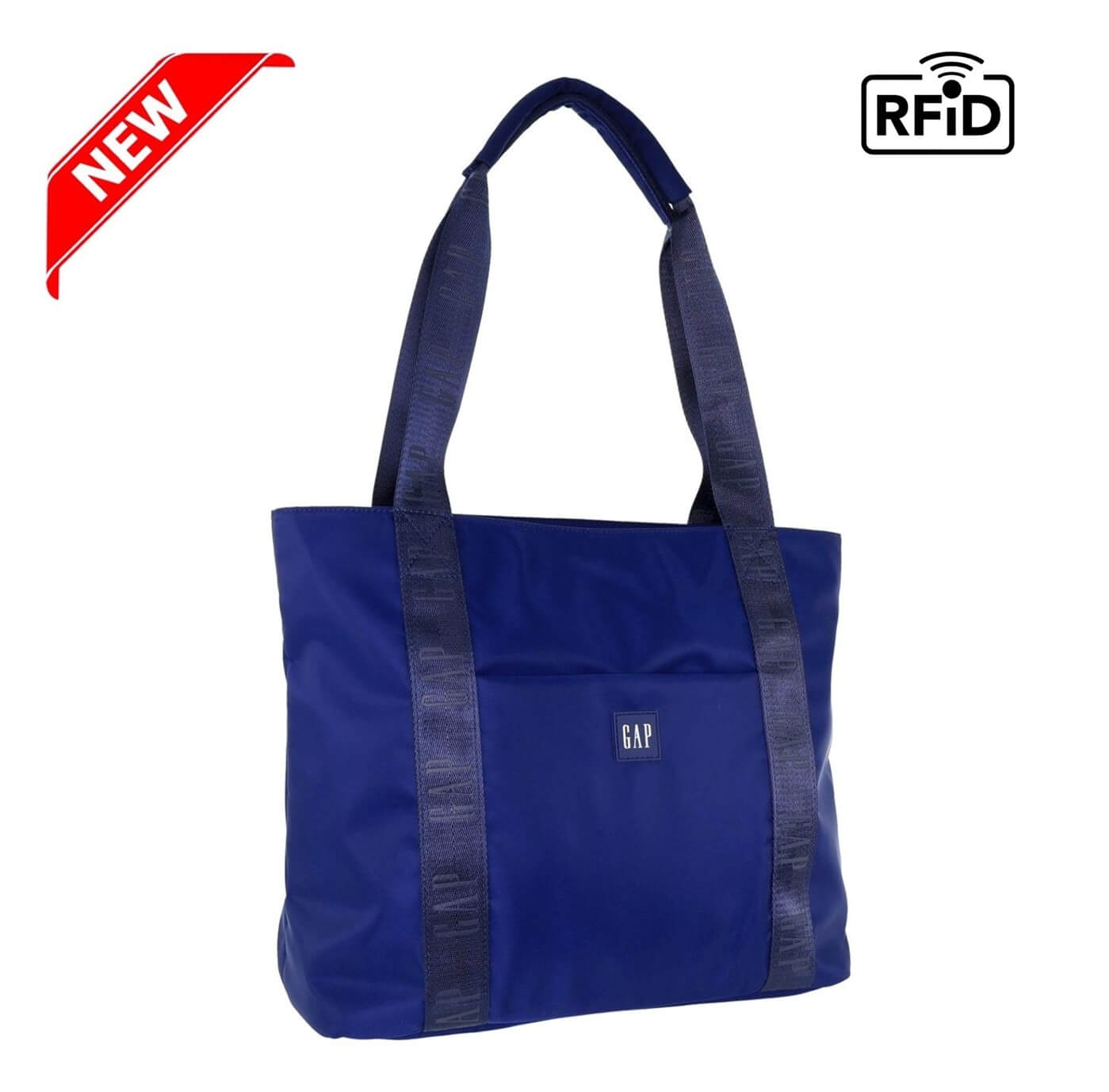 GAP Ladies RFID Nylon Tote Bag in Navy