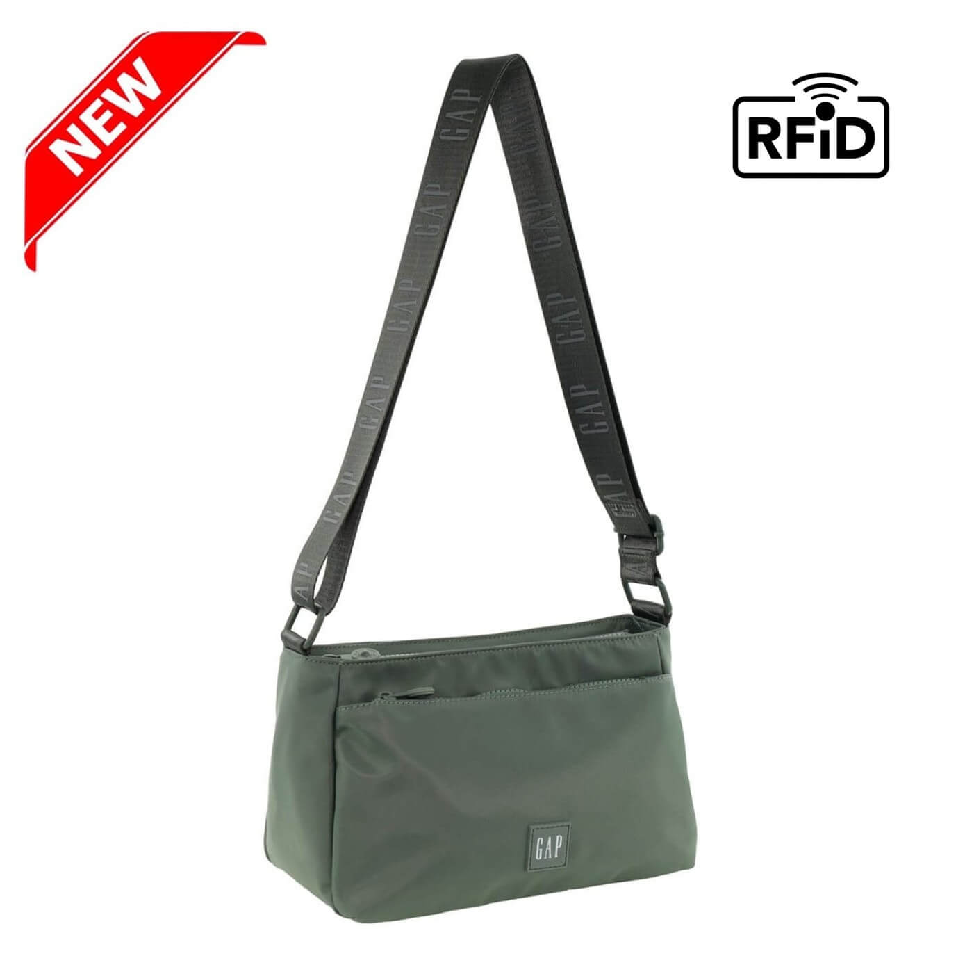 GAP Nylon Unisex Crossbody Bag in Twig