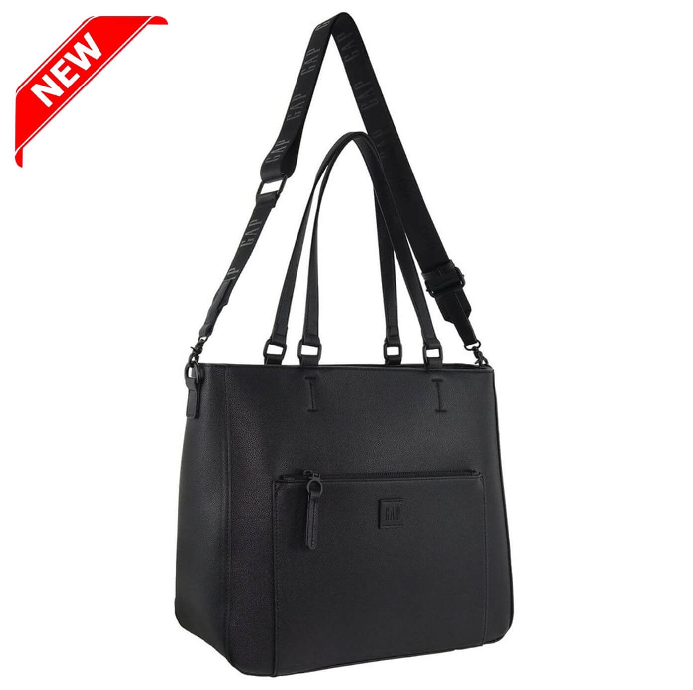 GAP Ladies Vegan Leather Modern Business Bag in Black