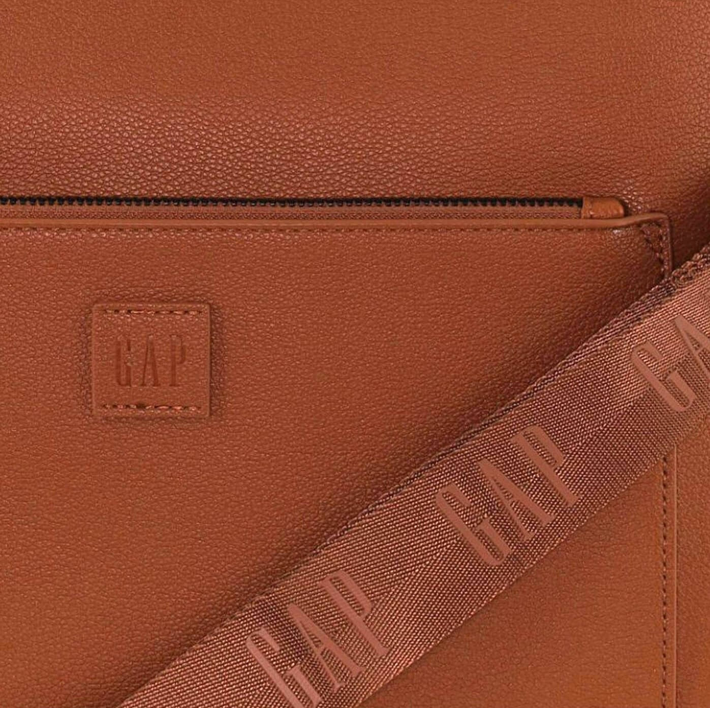 GAP Ladies Vegan Leather Modern Business Bag in Tan