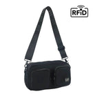 GAP Ladies RFID Nylon Crossbody Bag in Black