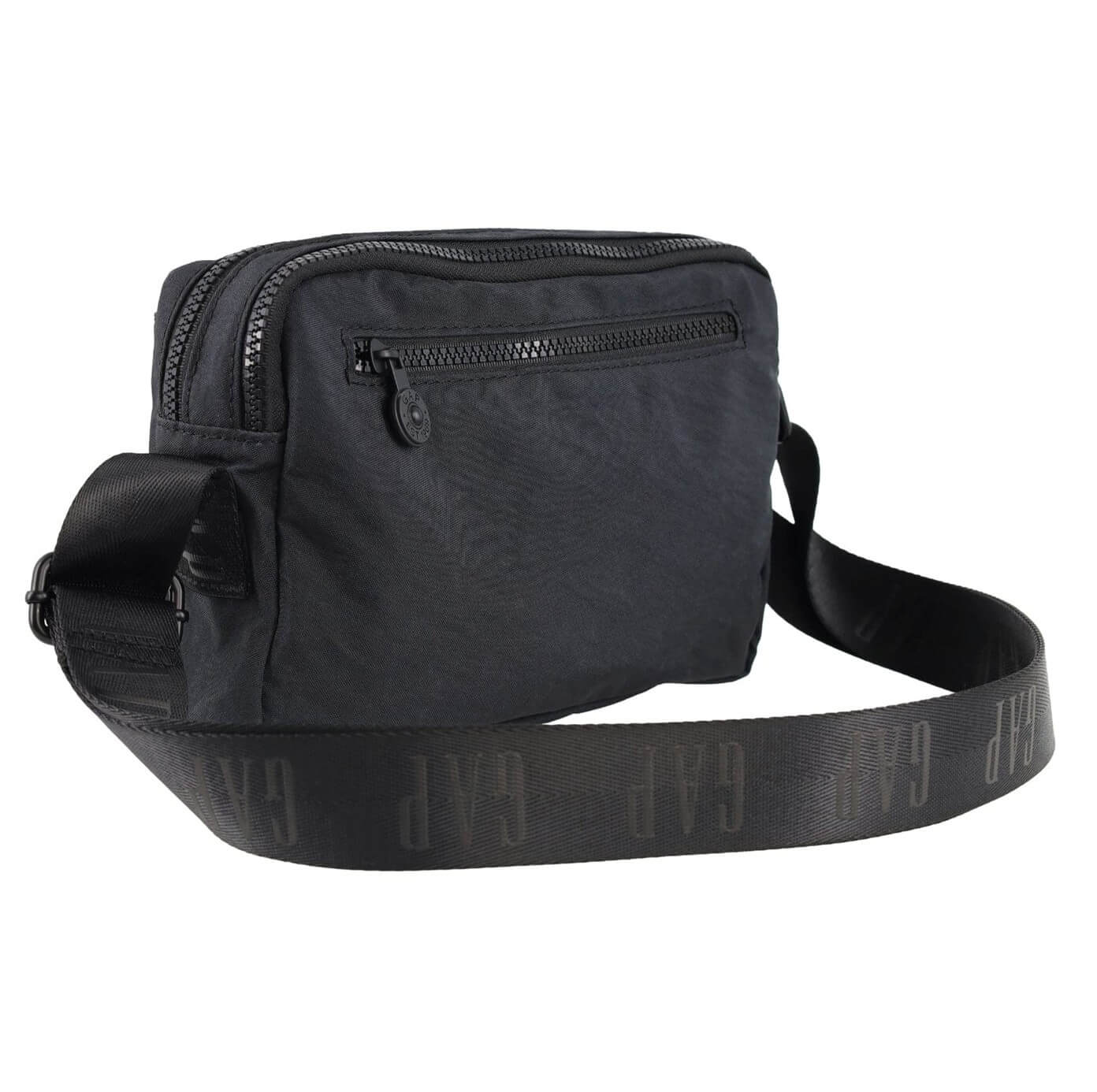 GAP Ladies RFID Nylon Crossbody Bag in Black