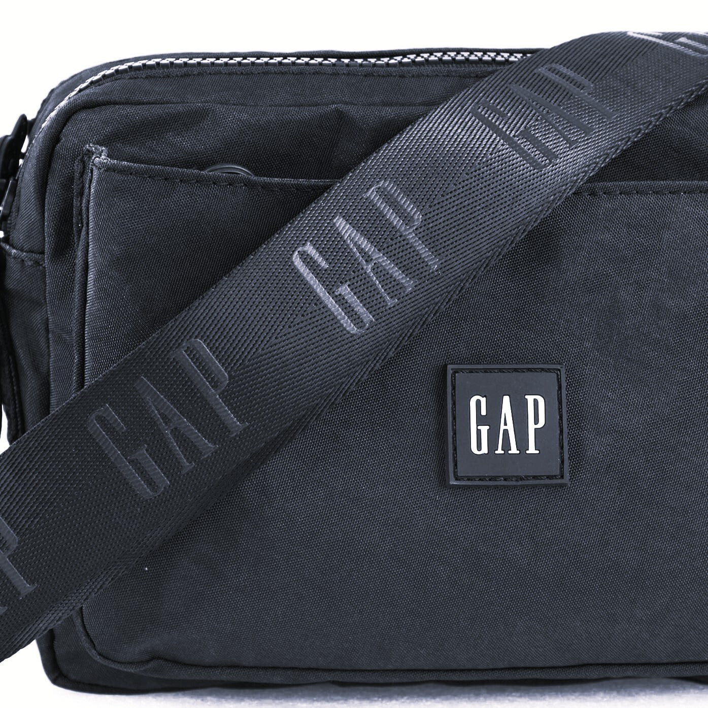 GAP Ladies RFID Nylon Crossbody Bag in Black