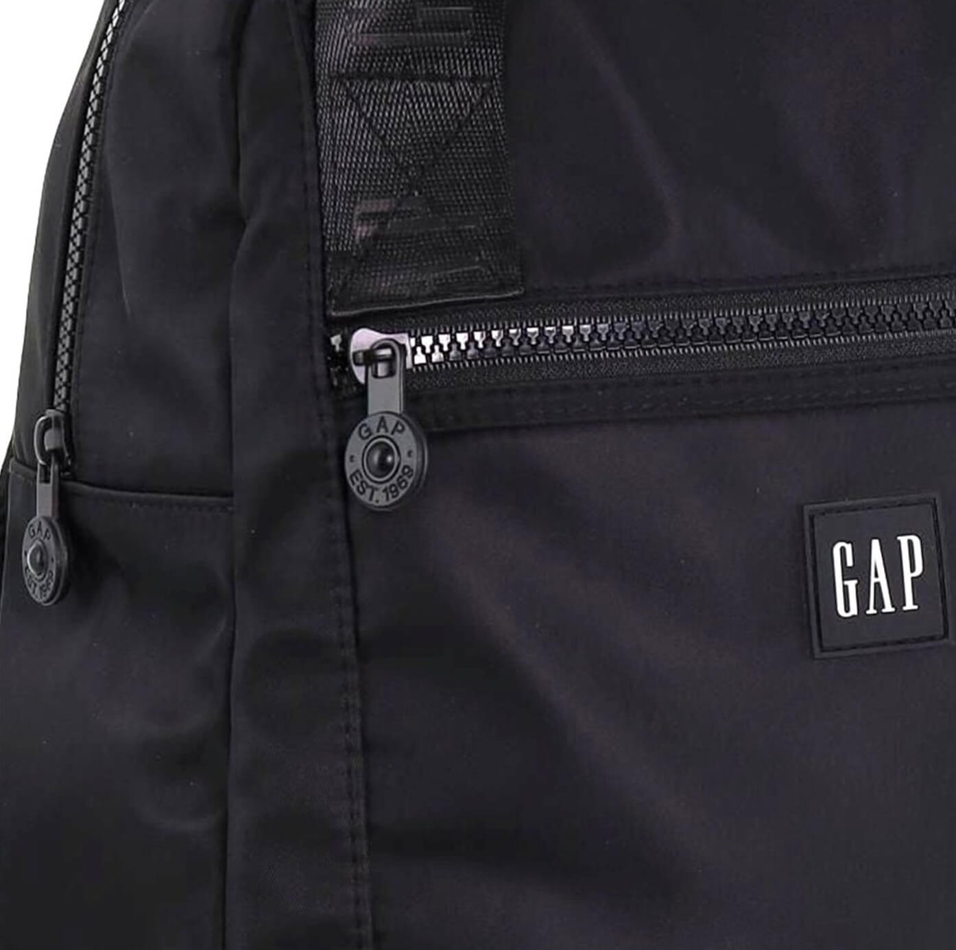 GAP Unisex RFID Nylon Travel Backpack in Black