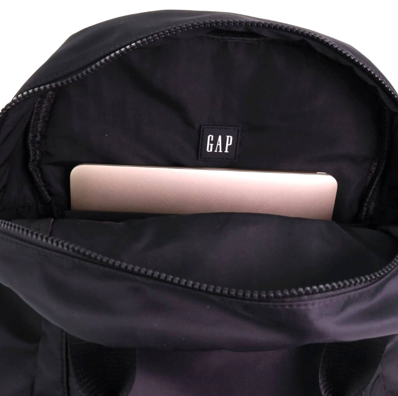GAP Unisex RFID Nylon Travel Backpack in Black