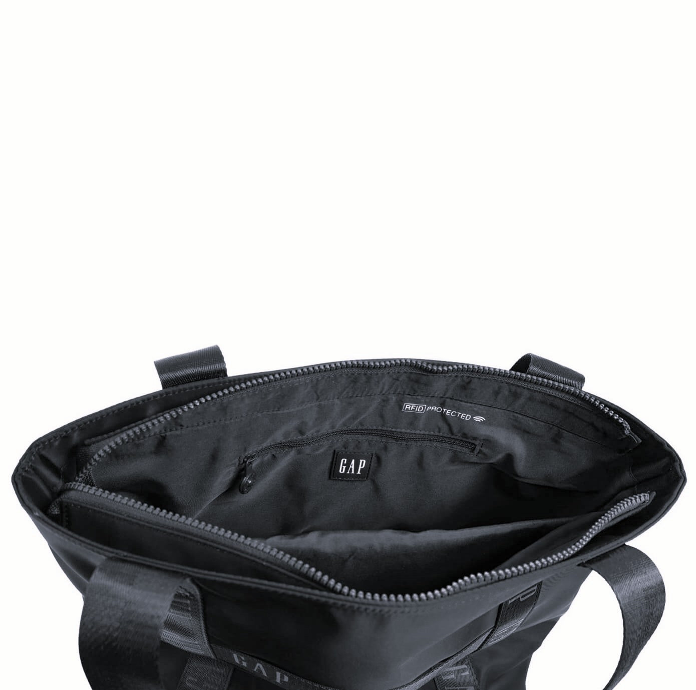 GAP Ladies RFID Nylon Tote Bag in Black