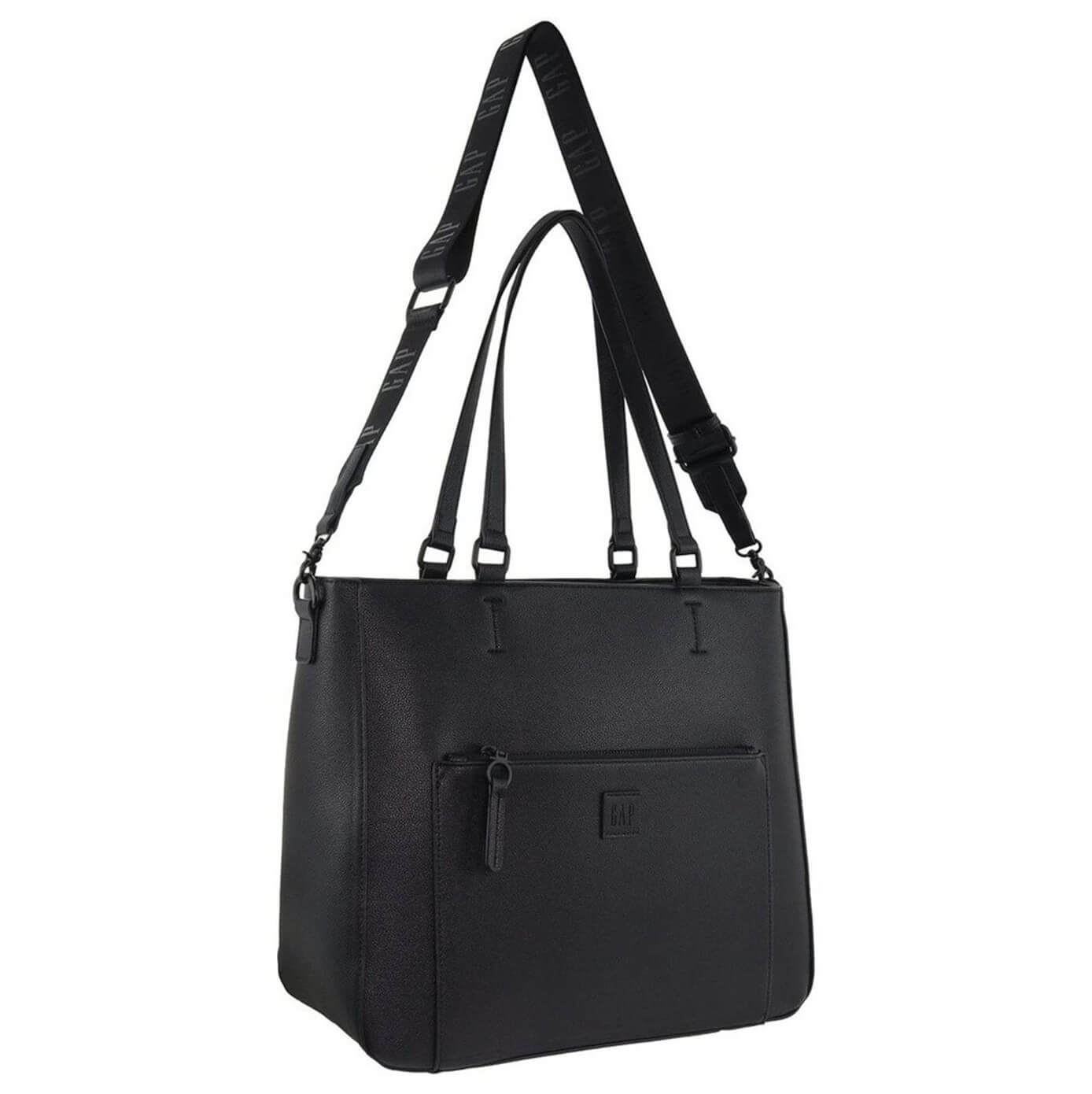 GAP Ladies Vegan Leather Modern Business Bag in Black