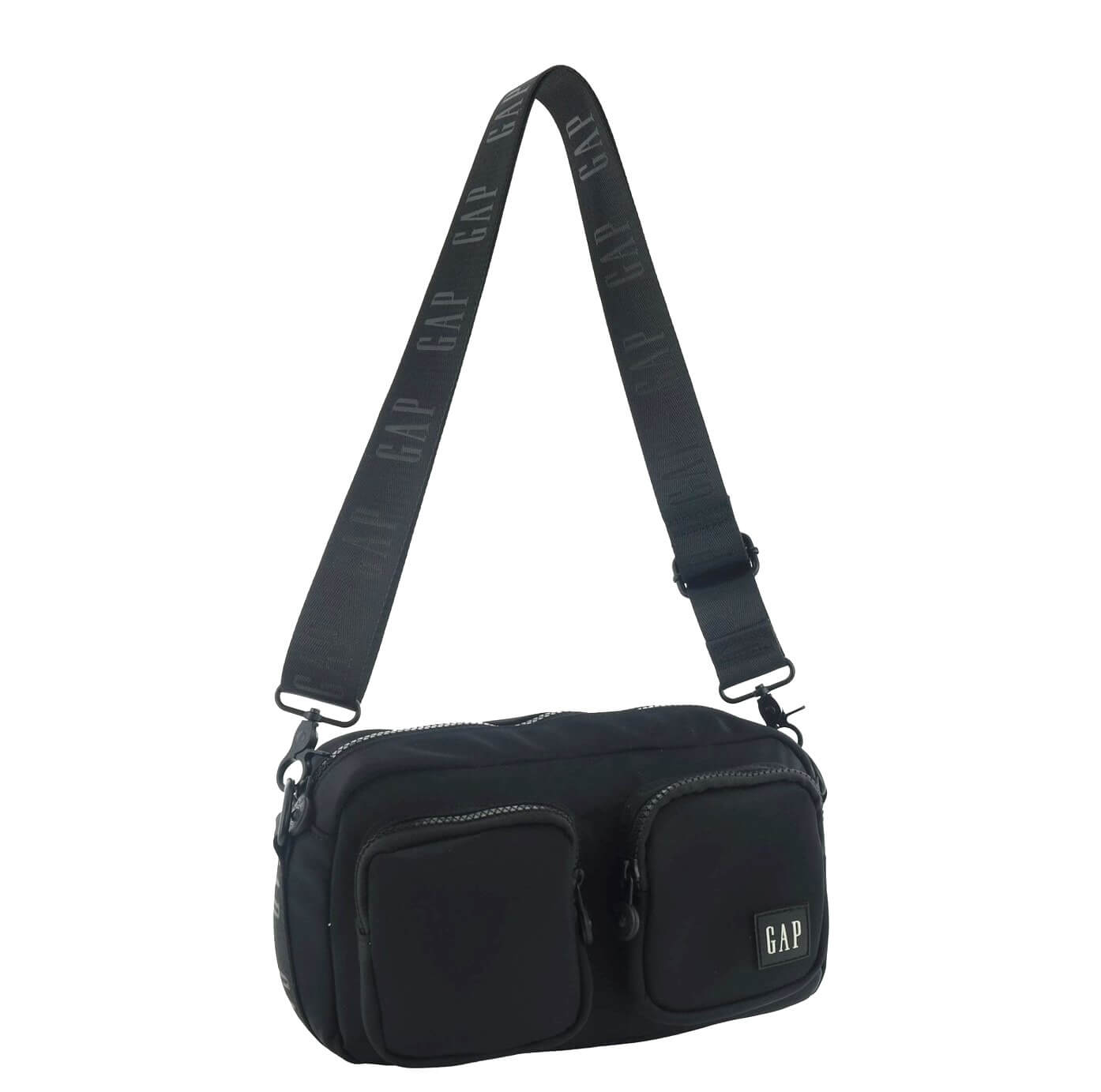 GAP Ladies RFID Nylon Crossbody Bag in Black