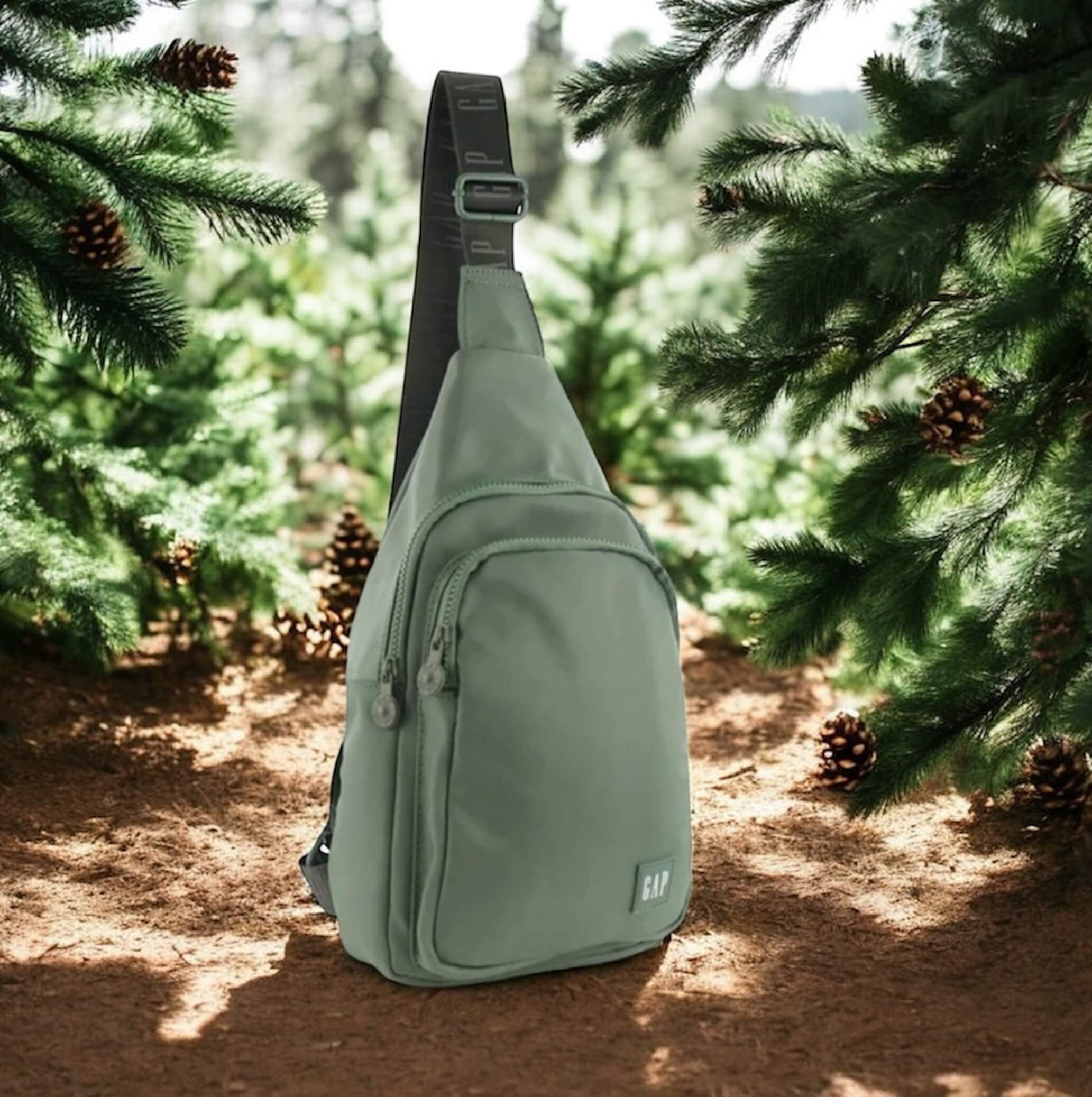 GAP Men's Nylon Sling Bag in Twig