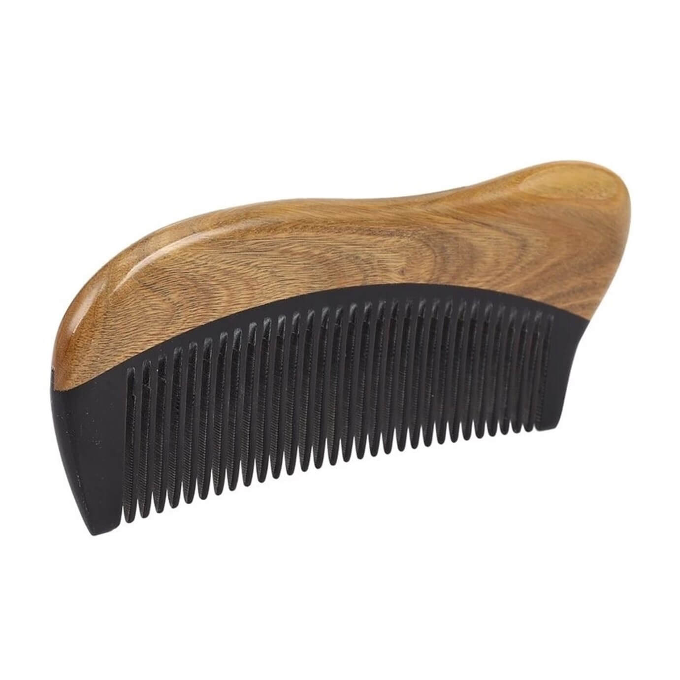 Green Sandalwood Black-Ox Hair/Beard Comb