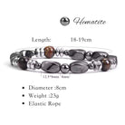 Tiger Eye and Hematite Stone Bracelet