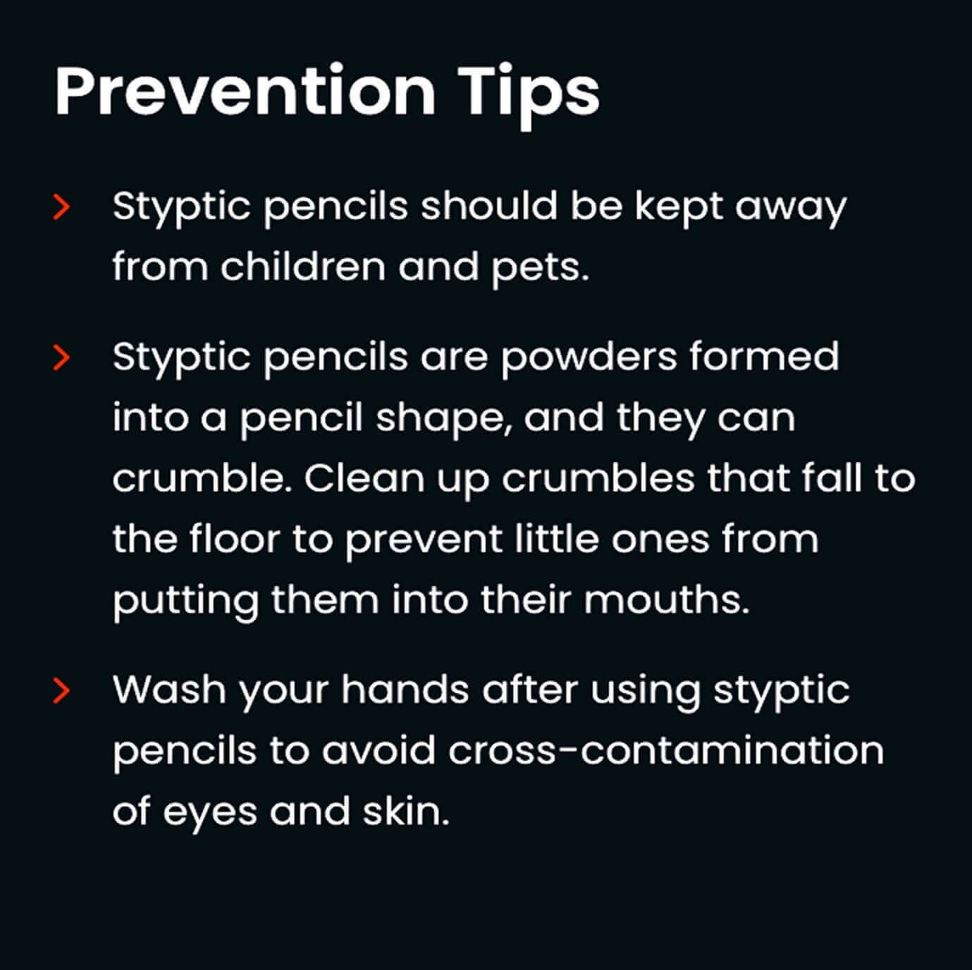 Hemostatic Pencil for Cuts and Nicks after Shaving