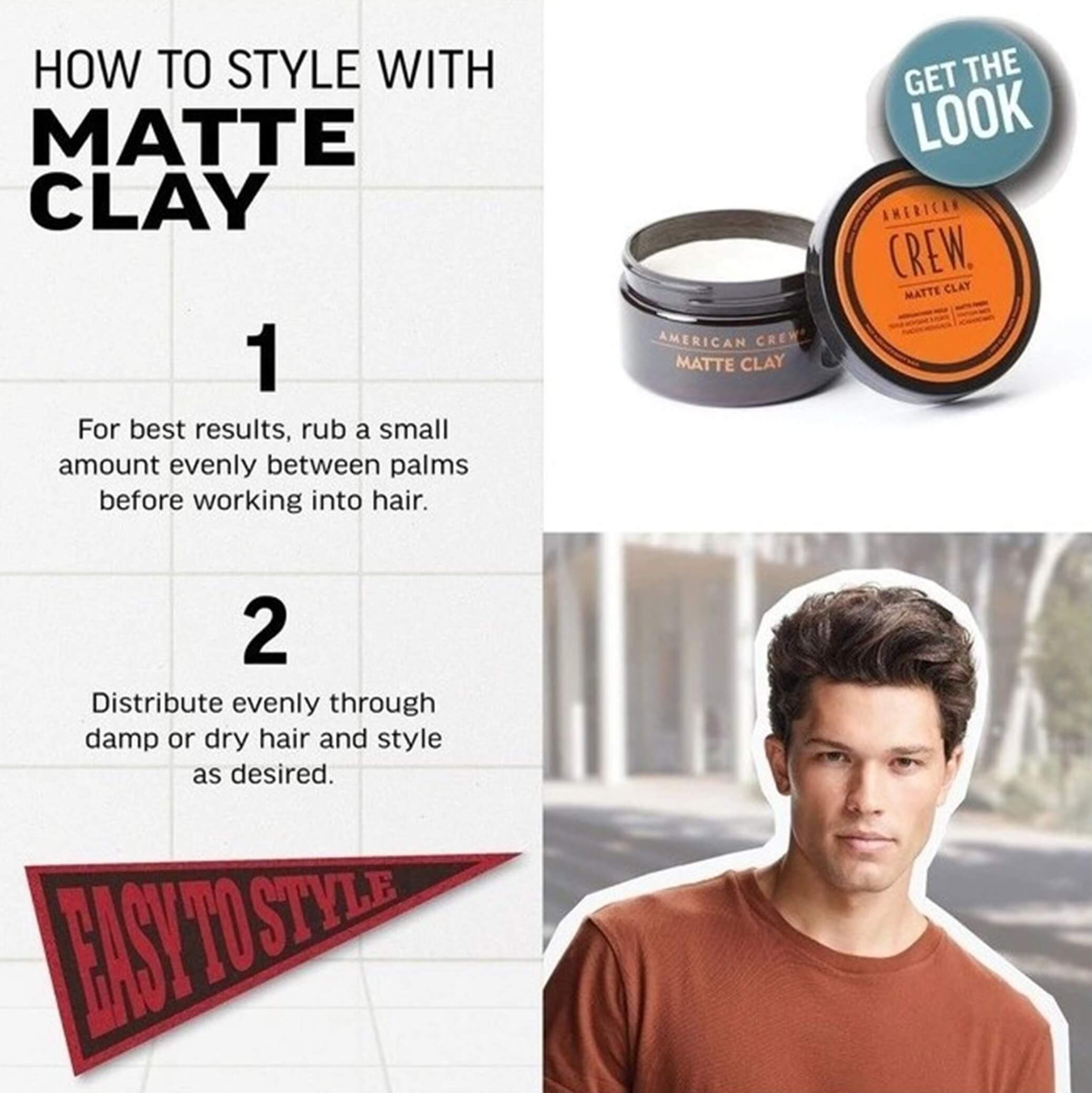 American Crew Matte Clay + Cleansing S-poo Duo Set