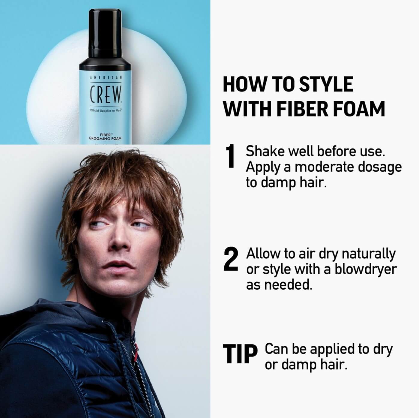 American Crew Fiber Grooming Foam