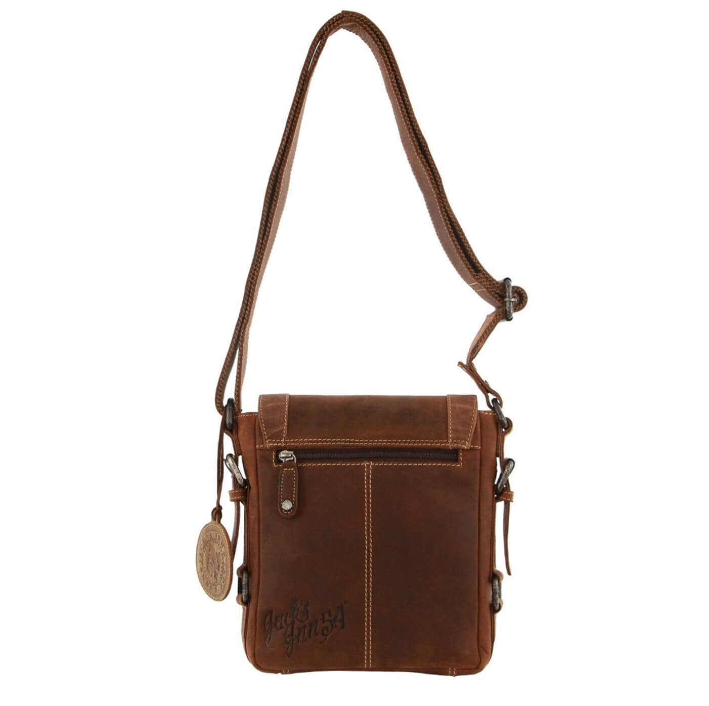 Jacks Inn 54 Blackthorne Leather Crossbody Bag - Brown