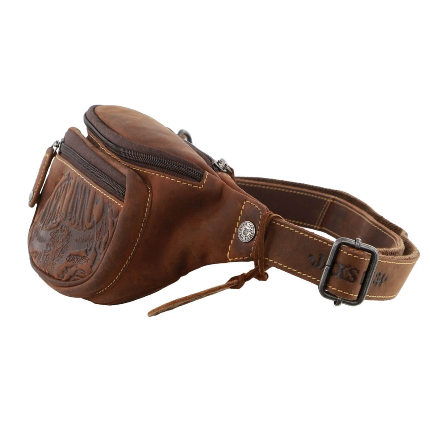 Jack's Inn 54 Mudslide Genuine Leather Bumbag in Brown
