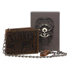 Jacks Inn 54-Spade Mens Leather Wallet with Detachable Chain