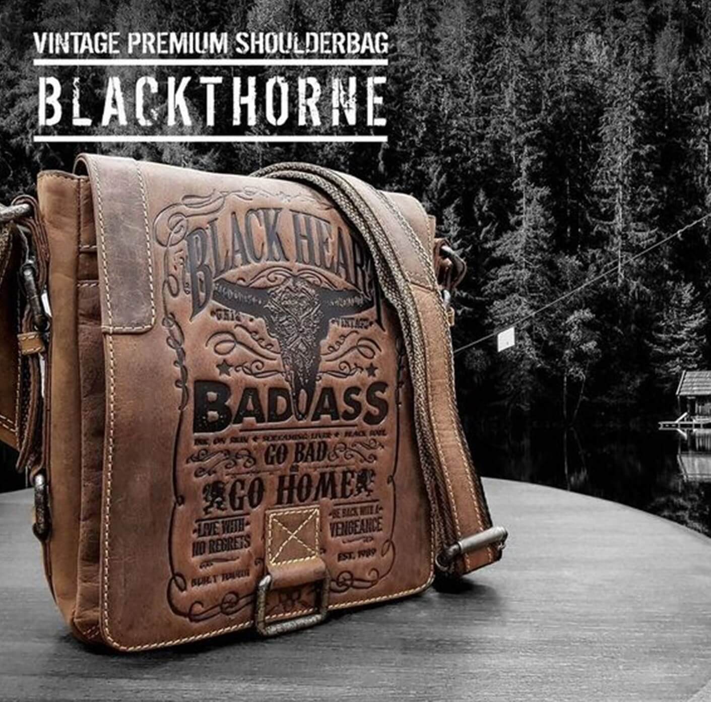 Jacks Inn 54 Blackthorne Brown Leather Cross body Bag