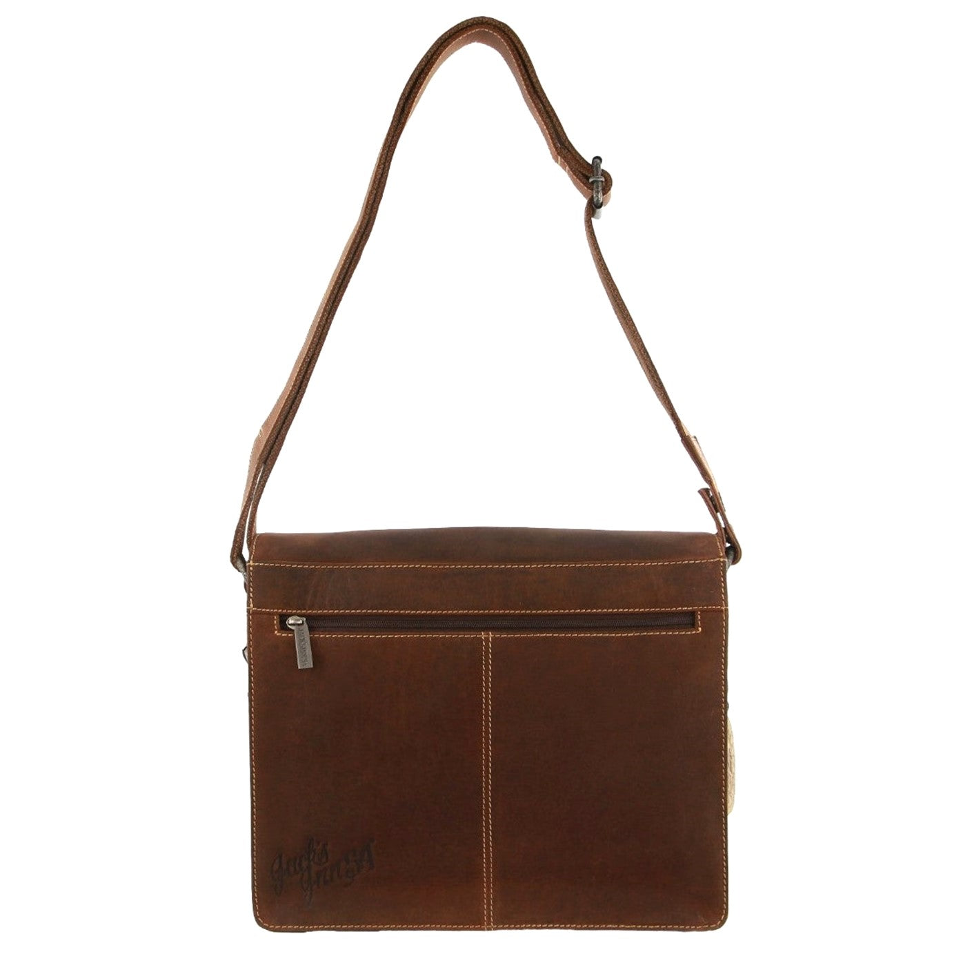 Jacks Inn (JACK-14) Lady Killer Brown Leather Shoulder Bag/Brown