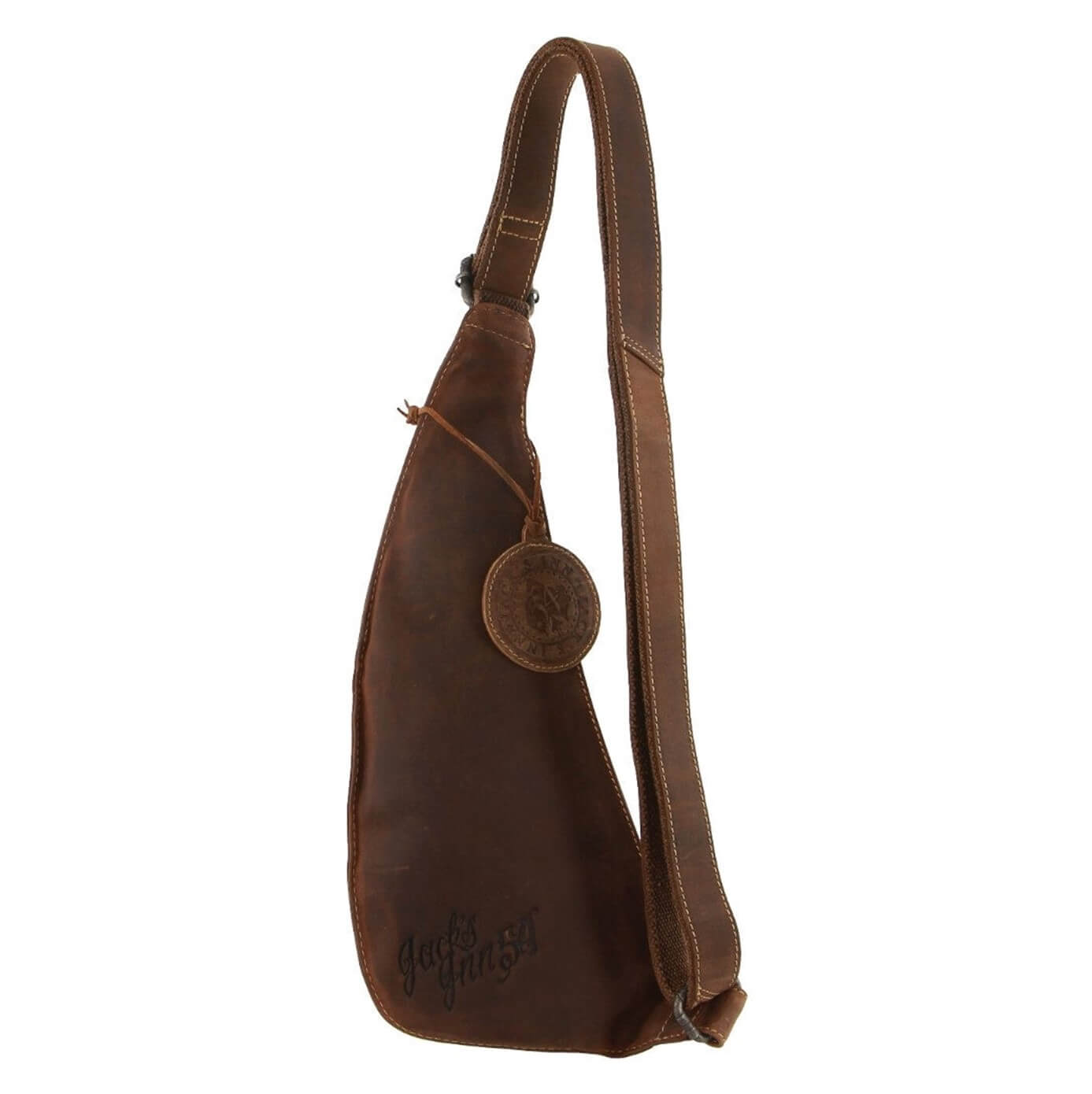Jacks Inn 54 Vengeance Brown Leather Sling Bag