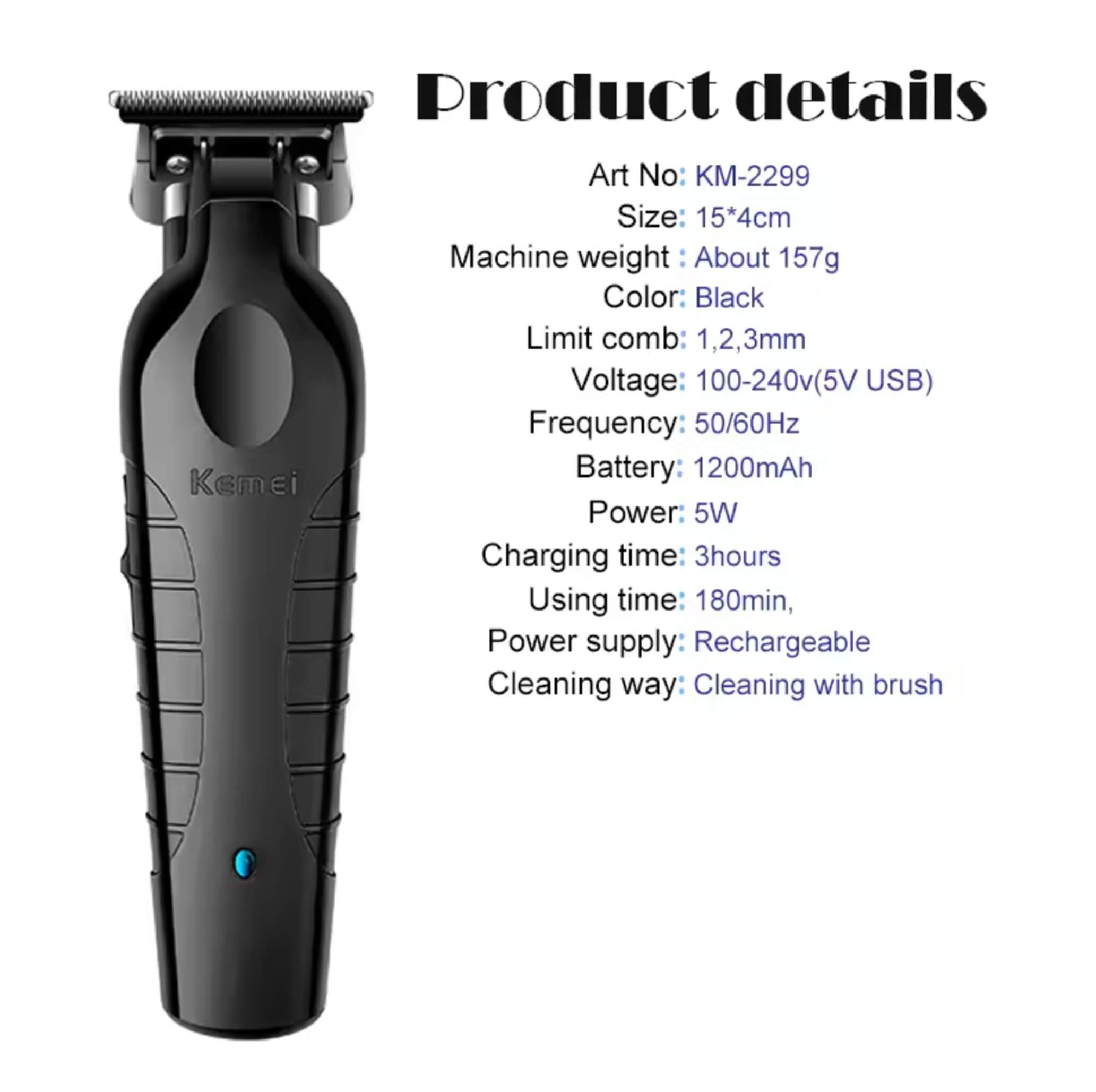 KEMEI - High Performance Grooming Trimmer