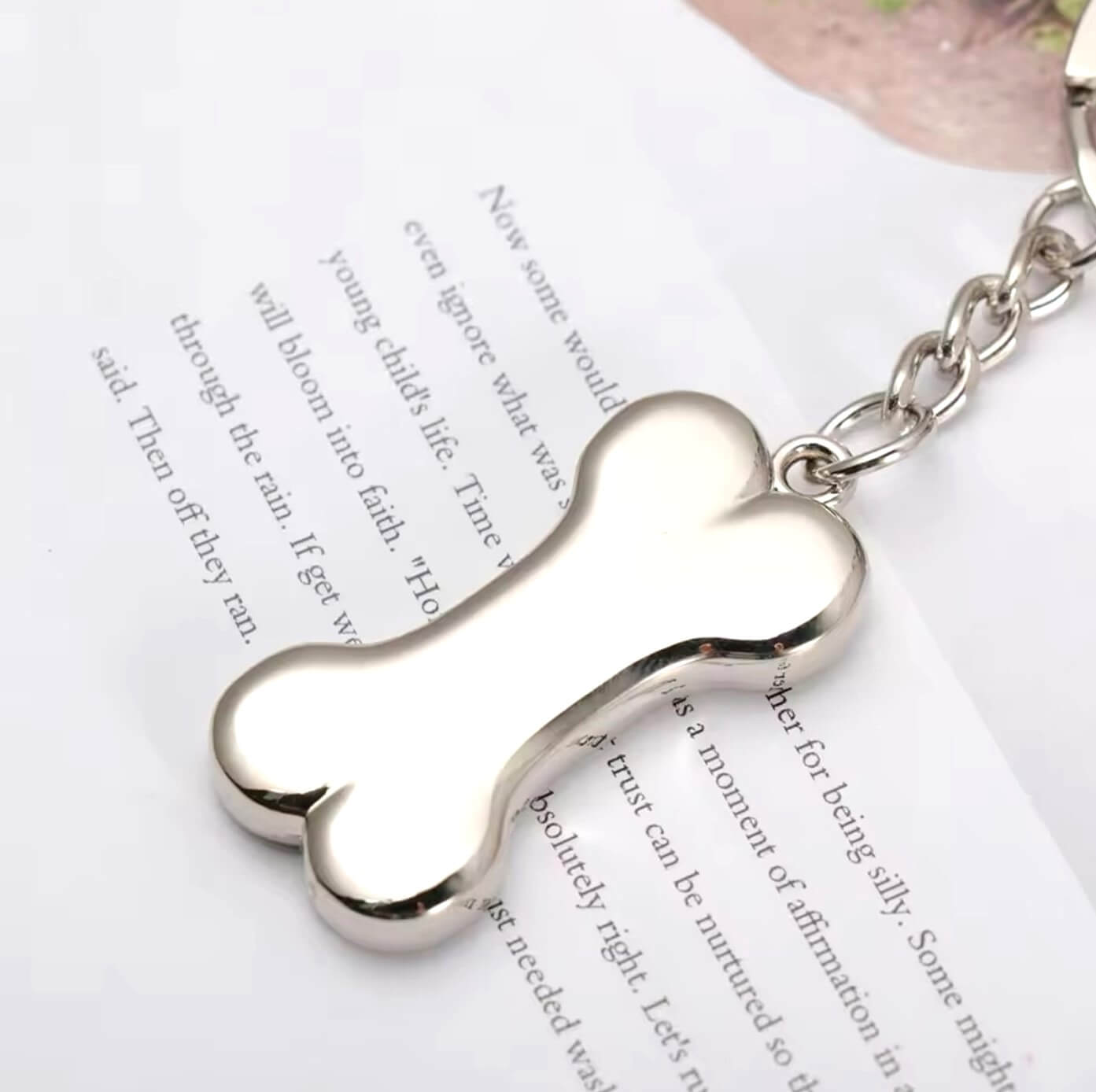 Dog and Bone Keyring Holder