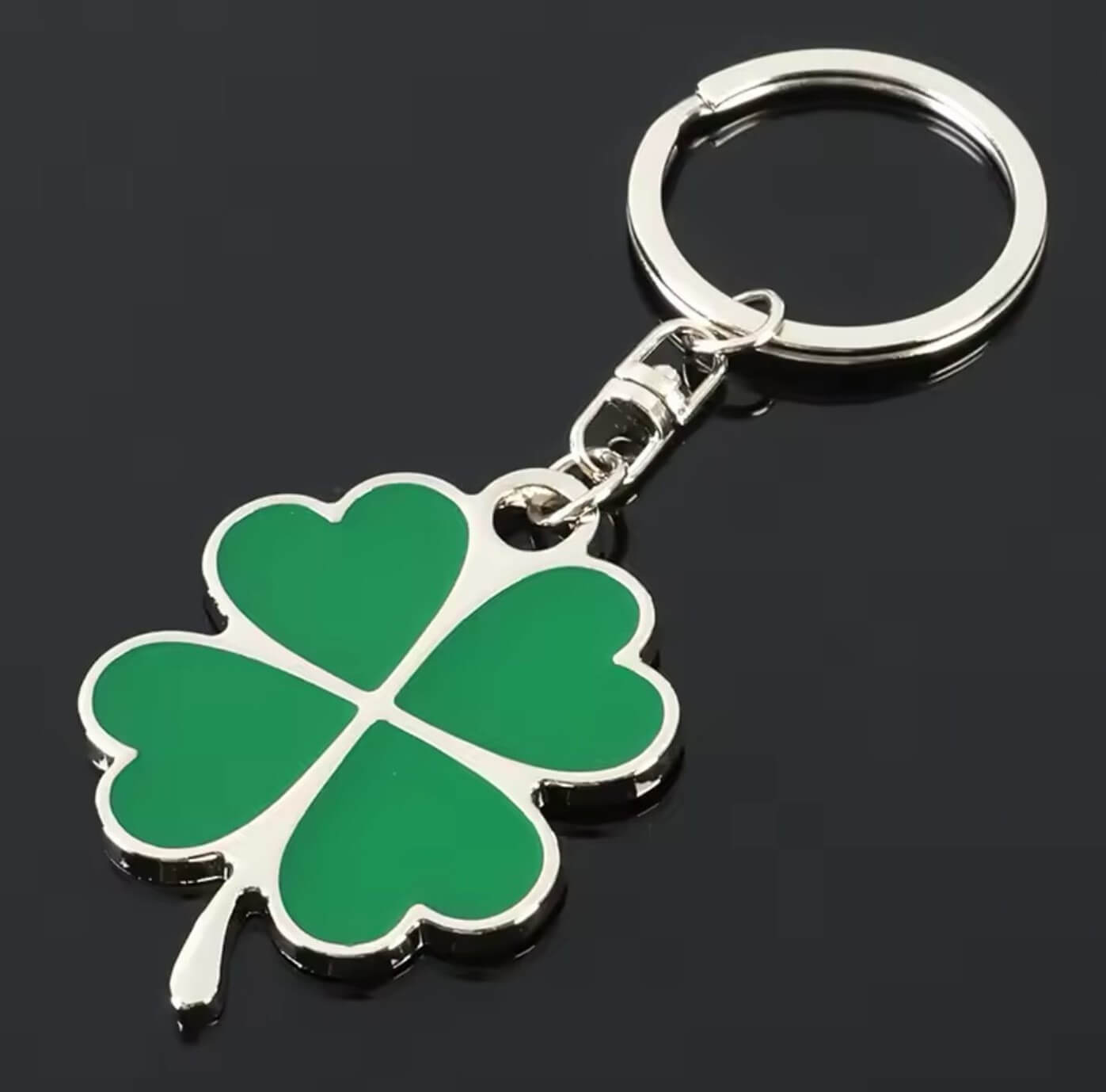 Four-Leaf Clover Keyring