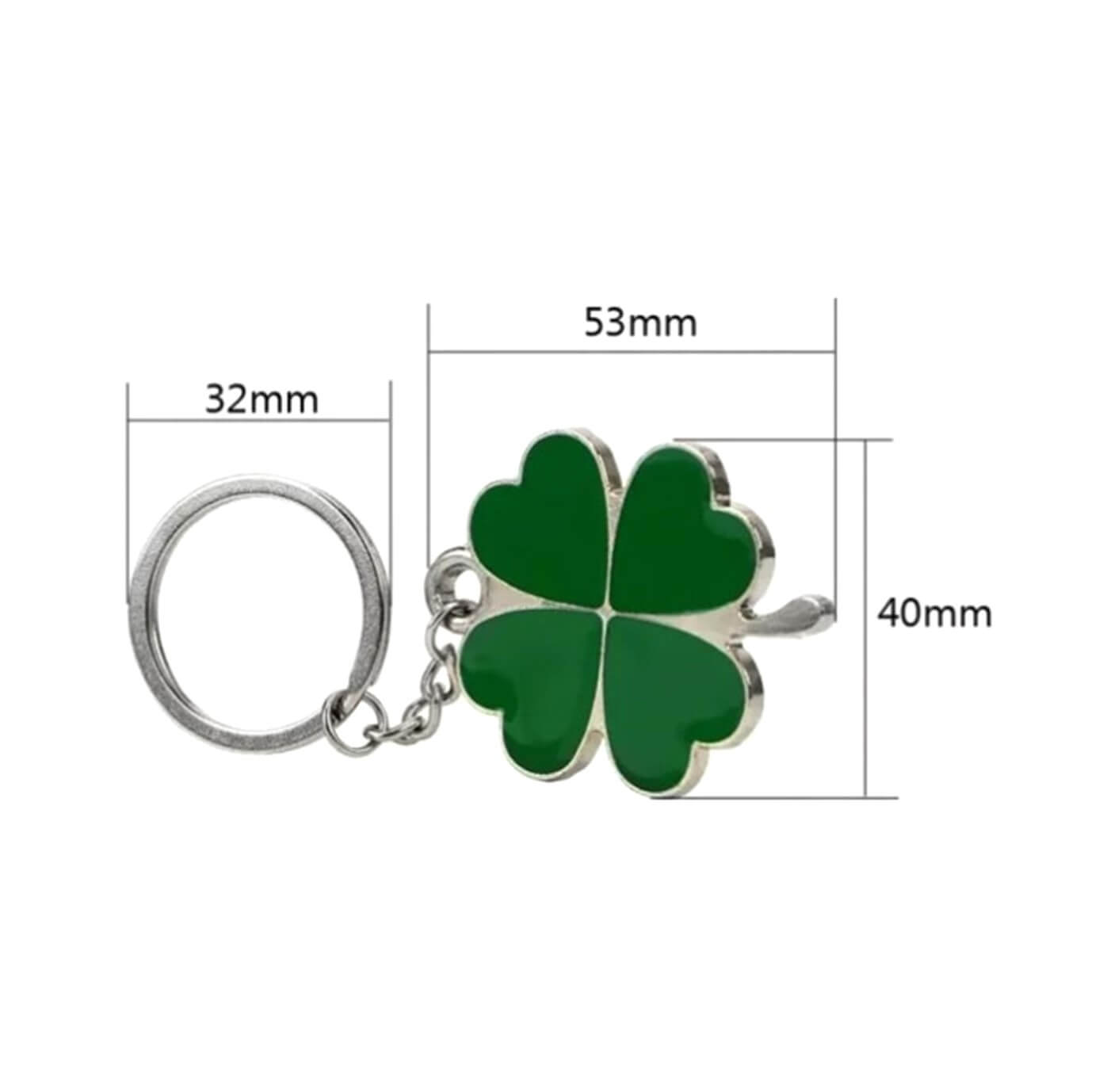 Four-Leaf Clover Keyring