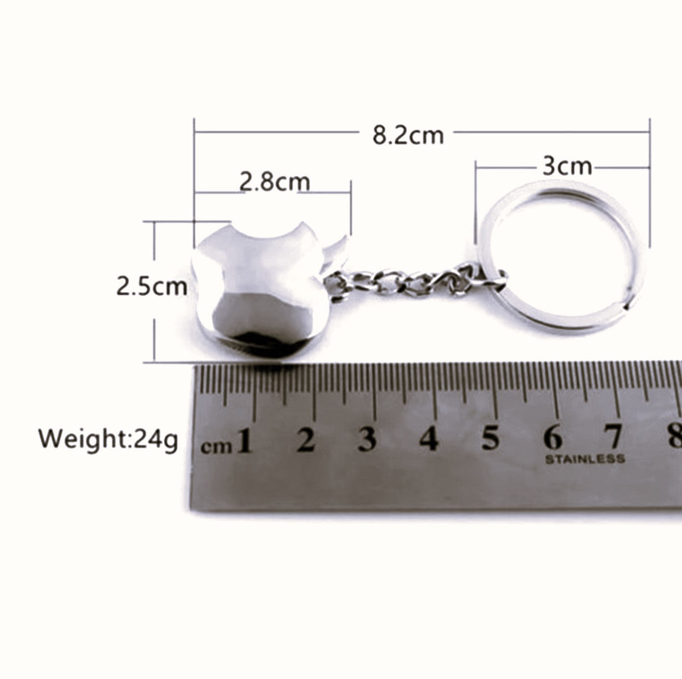 Fruit-Shape Keyring Holder/Charm