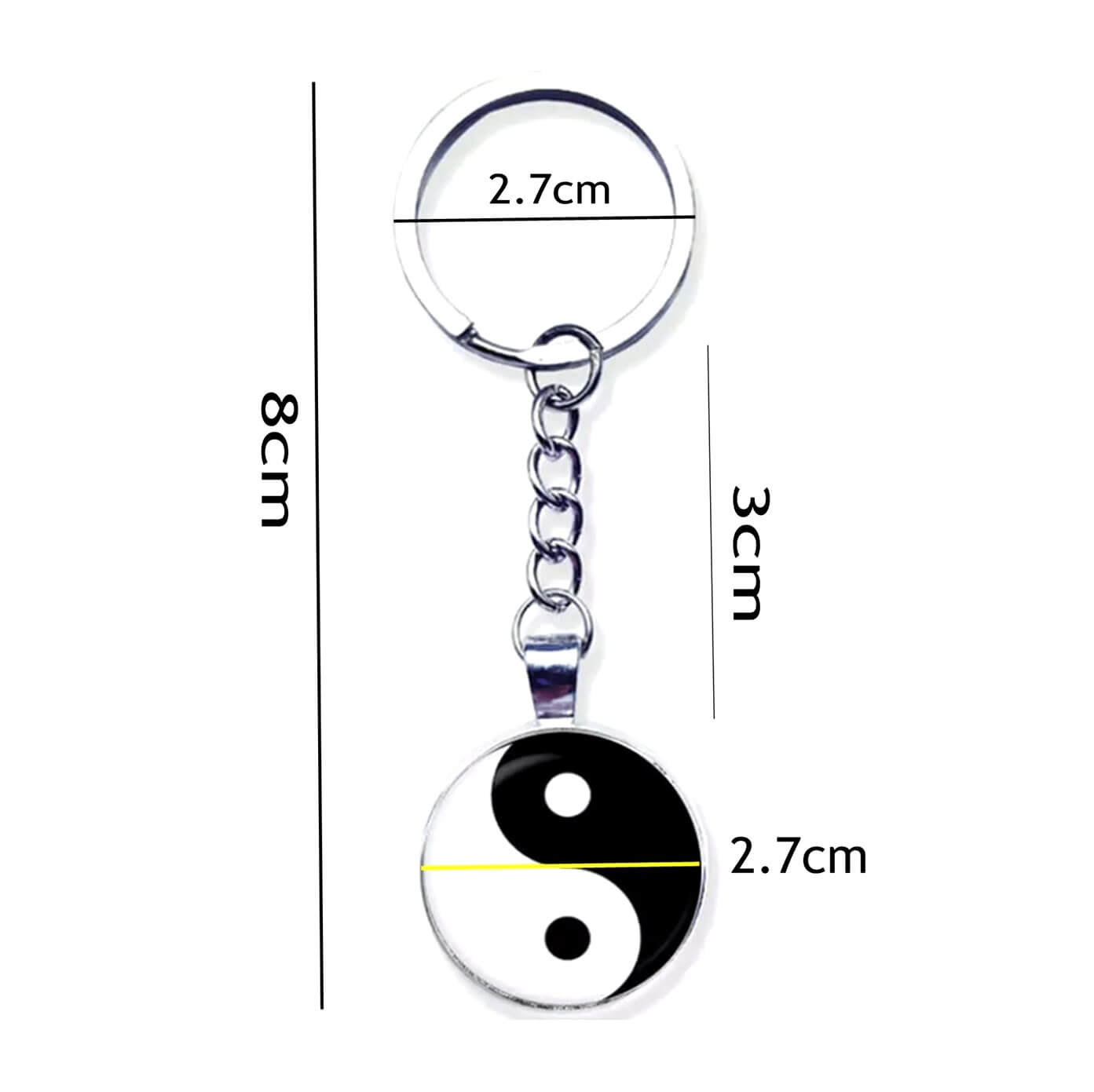 Yin Yang Chinese Philosophy Keyring