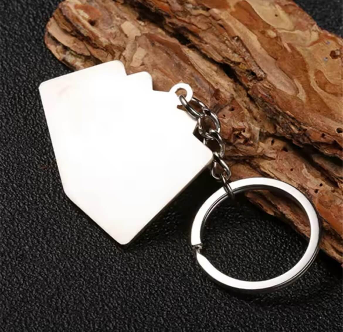 Straight Flush Black Cards Keyring Holder