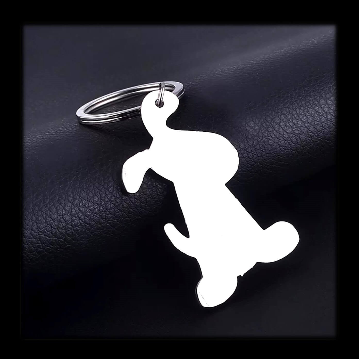 Smiling Puppy Dog Keyring Holder
